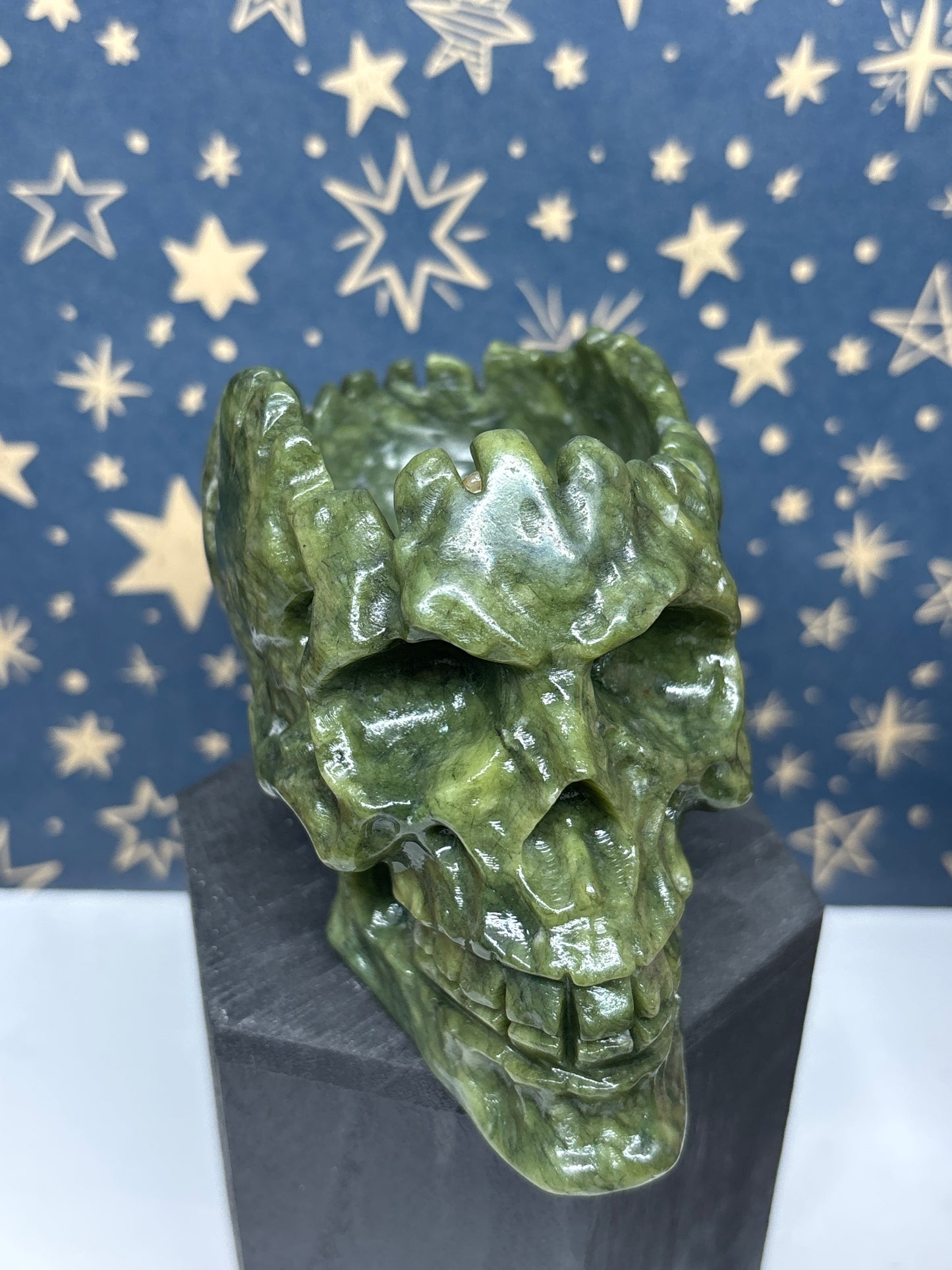 Green Jade Skull