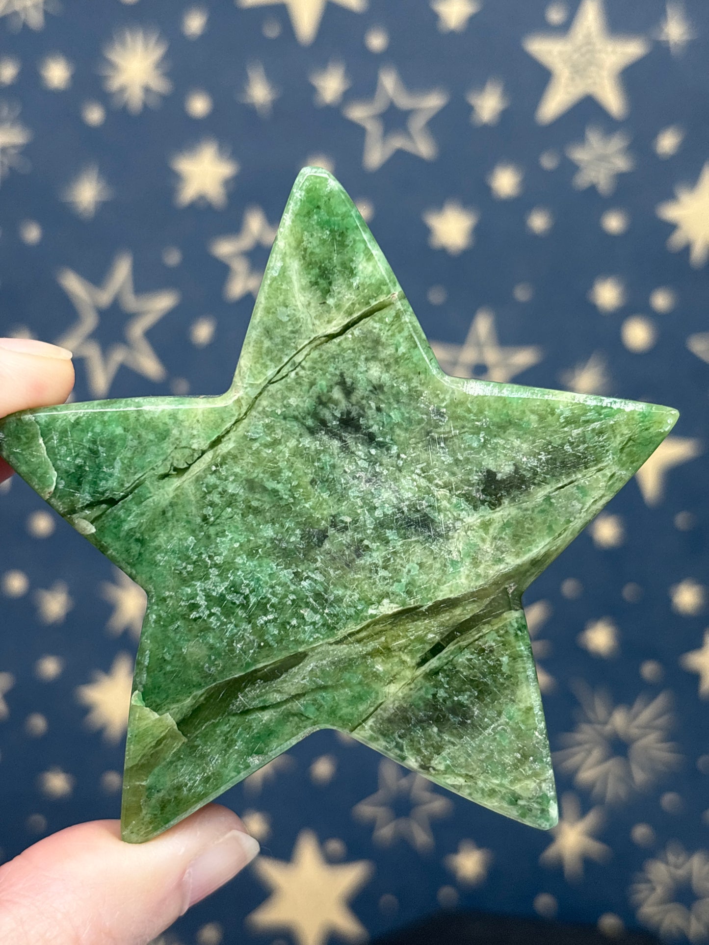 Grossular Garnet Standing Star