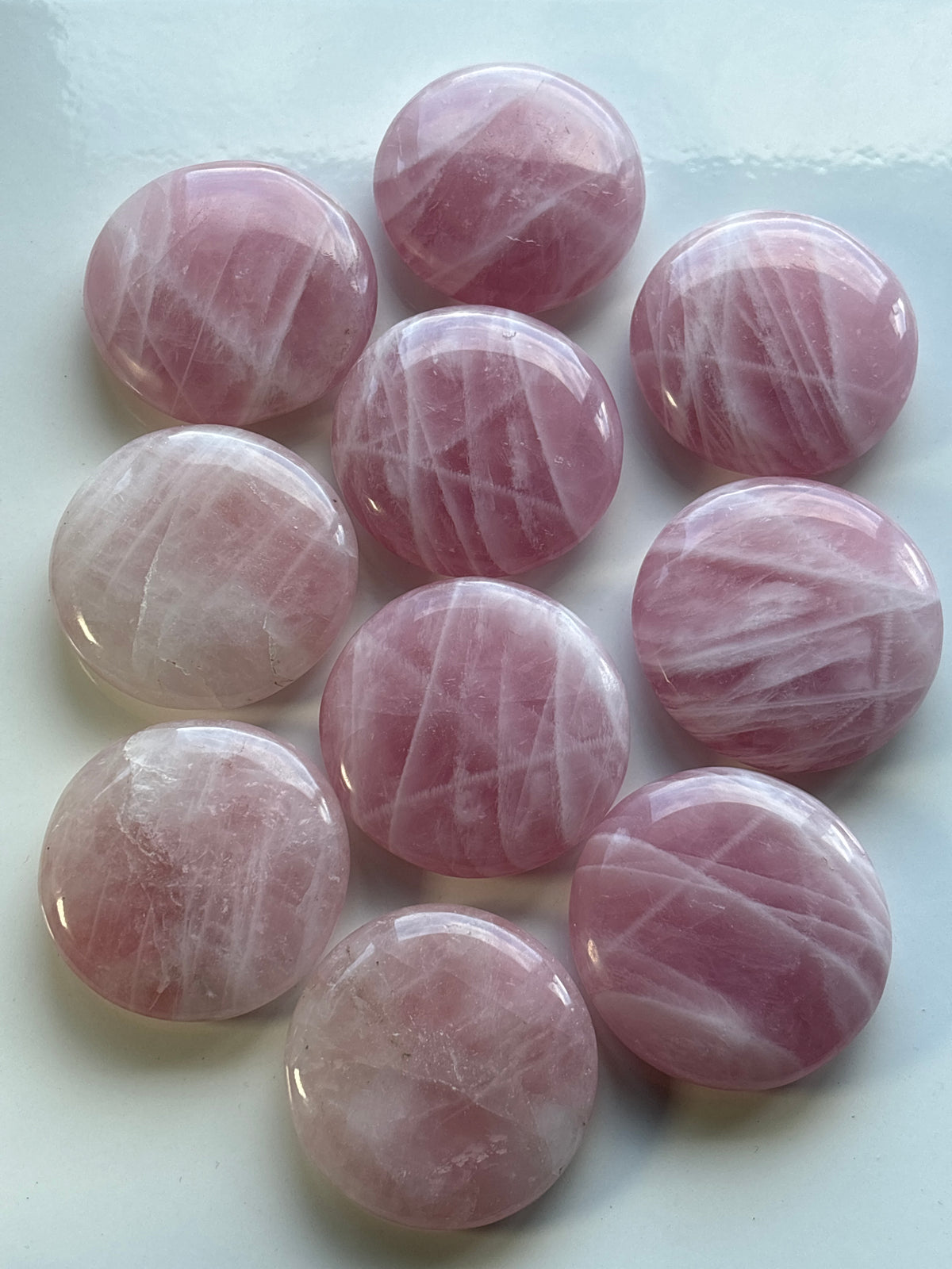 Rose Quartz Flat Stone (Picked at random)
