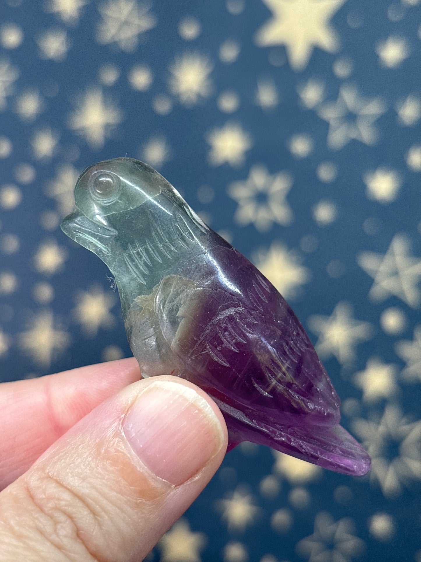Fluorite Birdie (maybe pigeon)