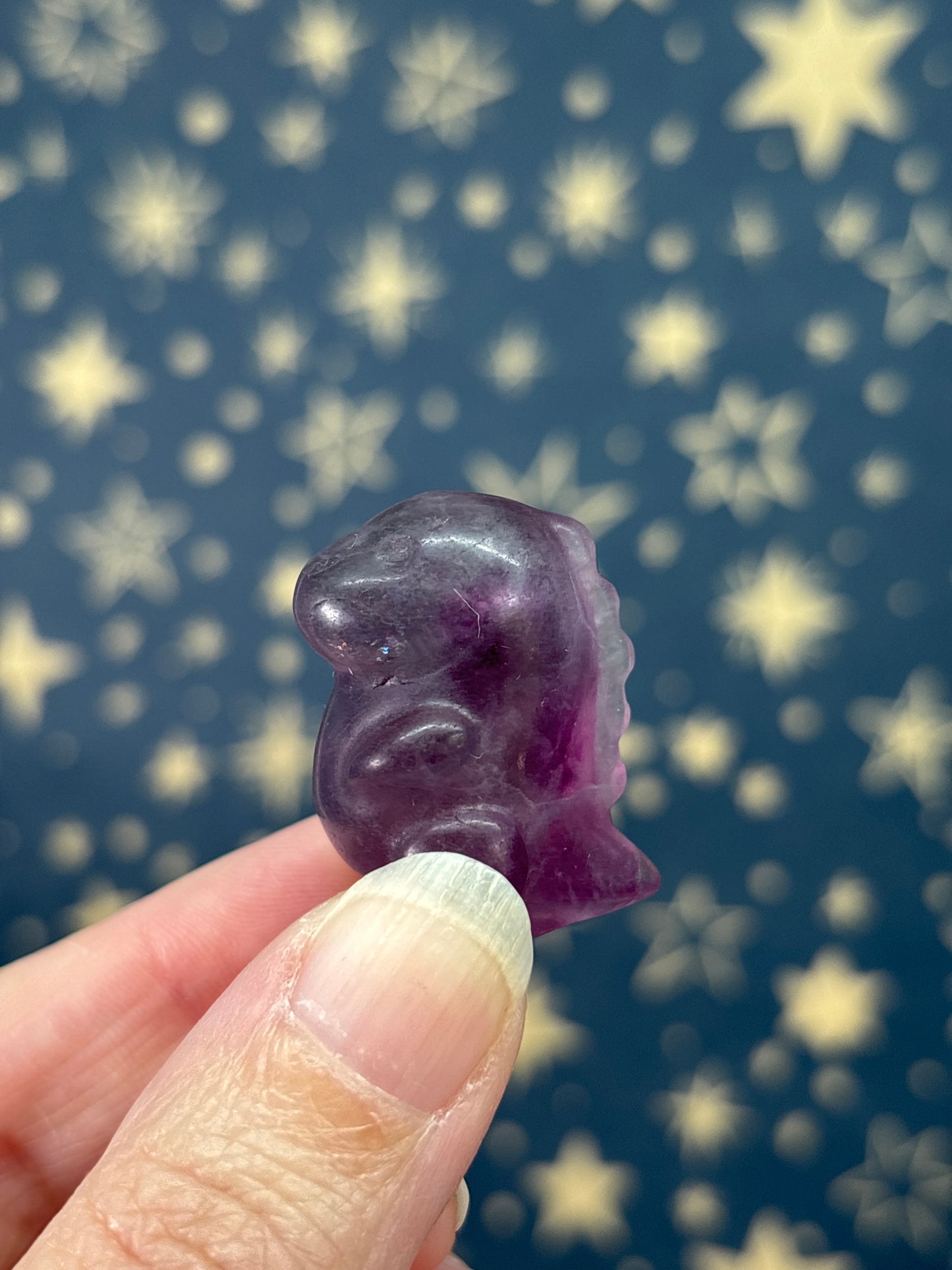 Purple Fluorite Dinosaur