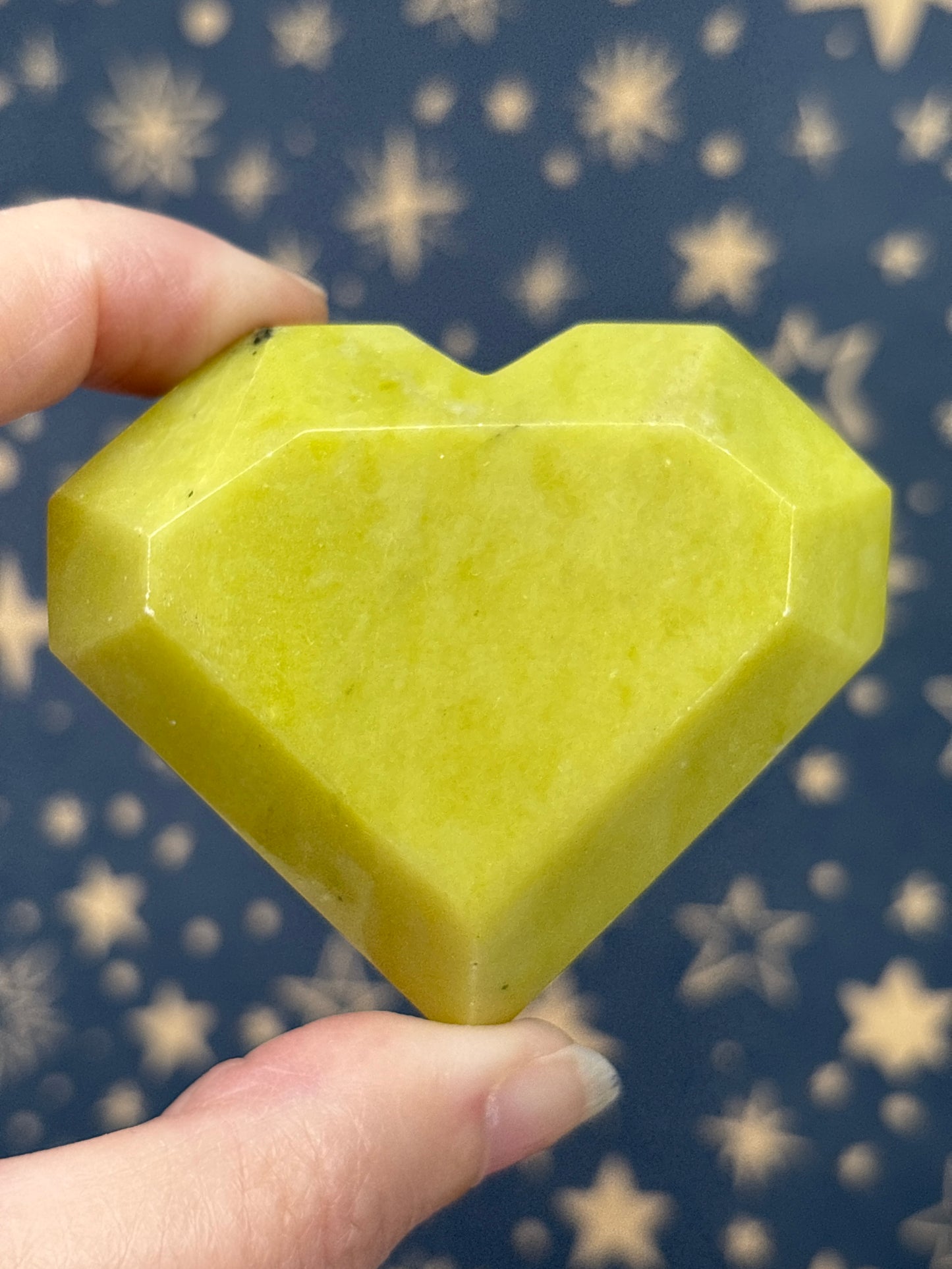 Serpentine Faceted Heart a