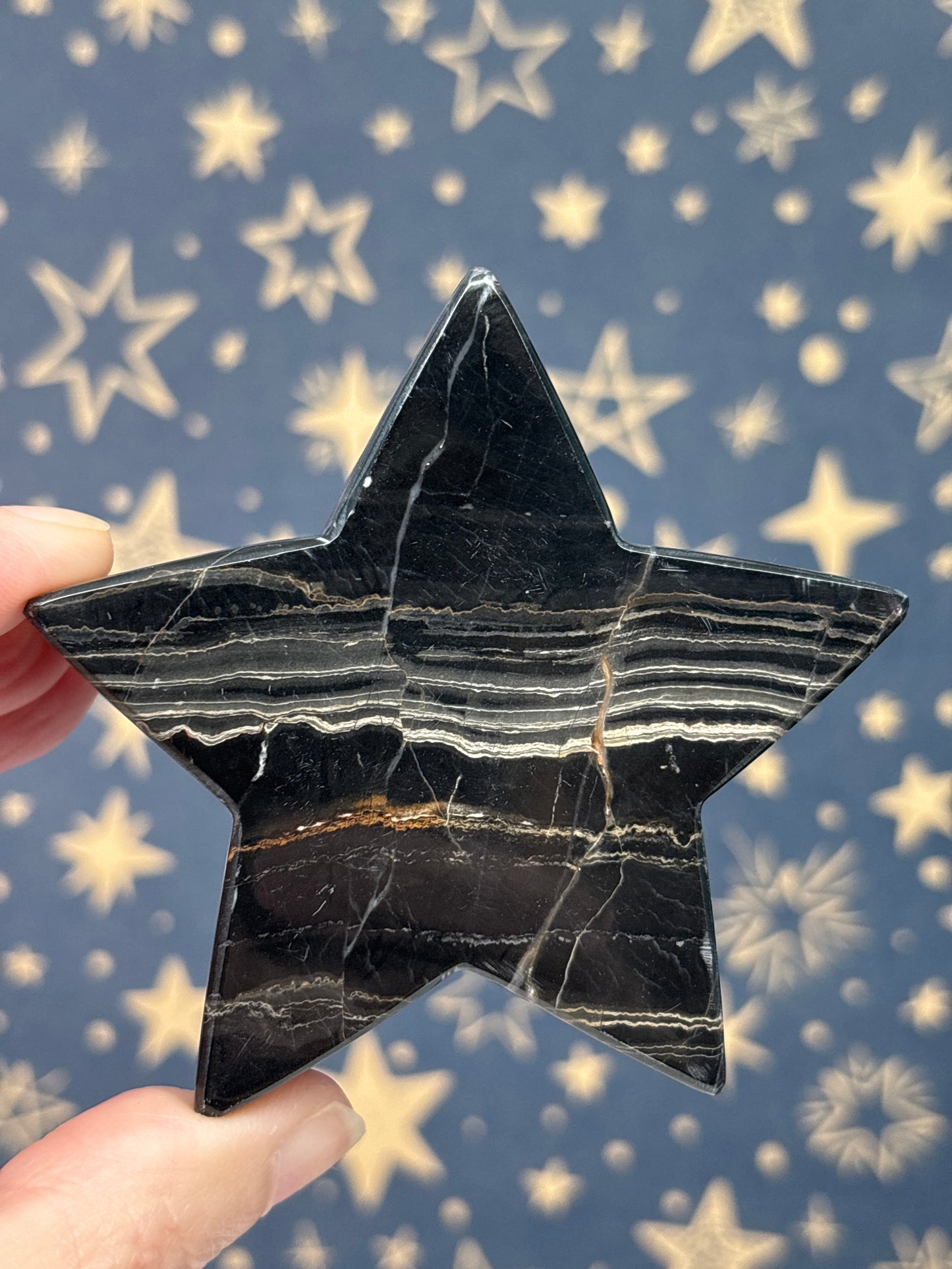 Black Jasper Standing Star