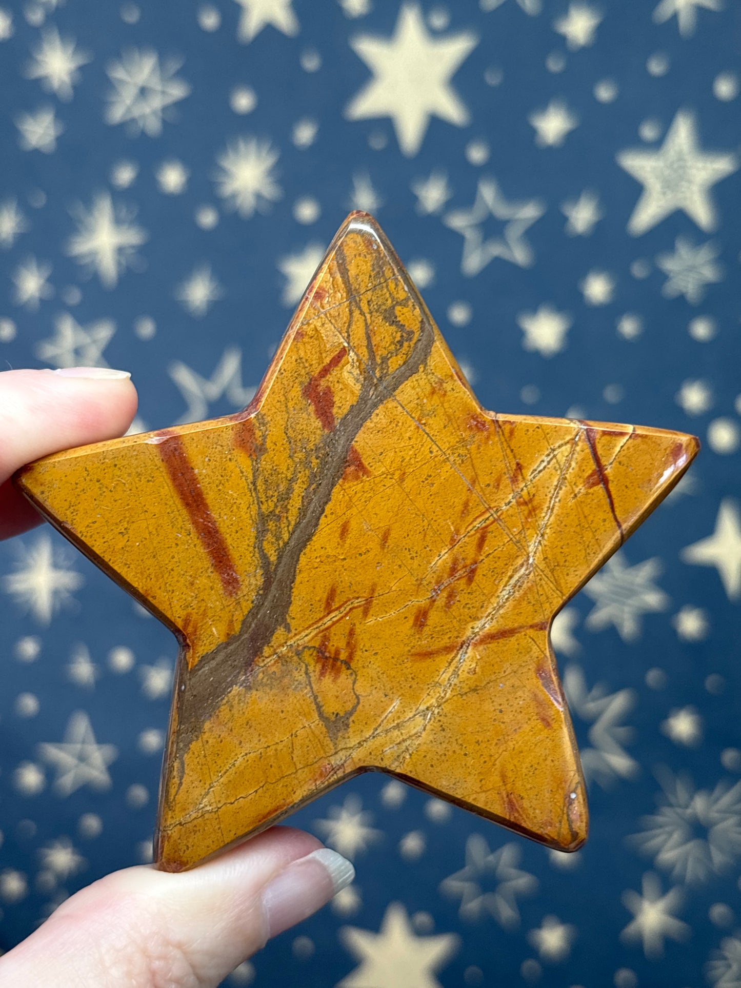 Brown Jasper Standing Star (Med)