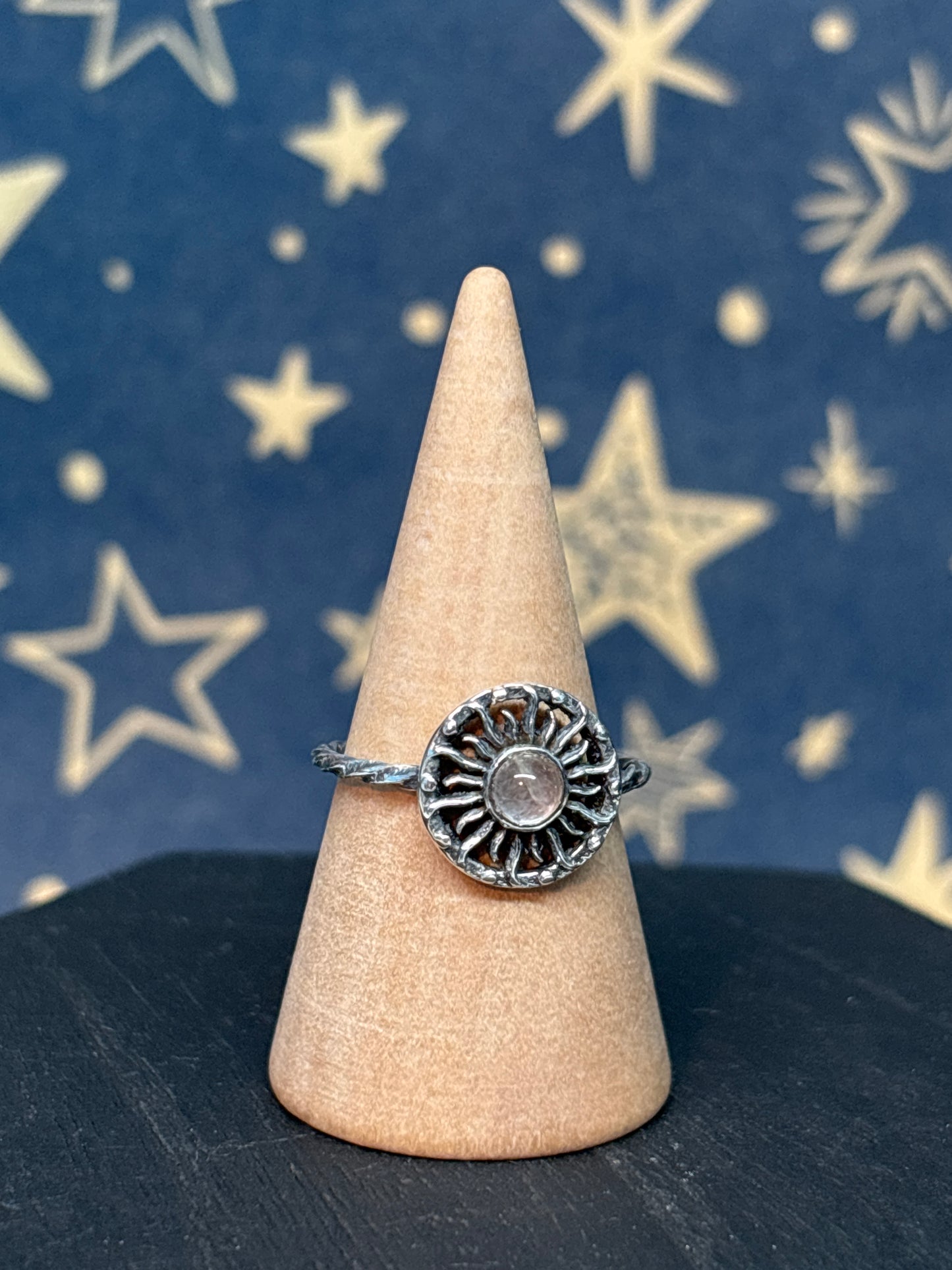 Rose Quartz Adjustable Ring