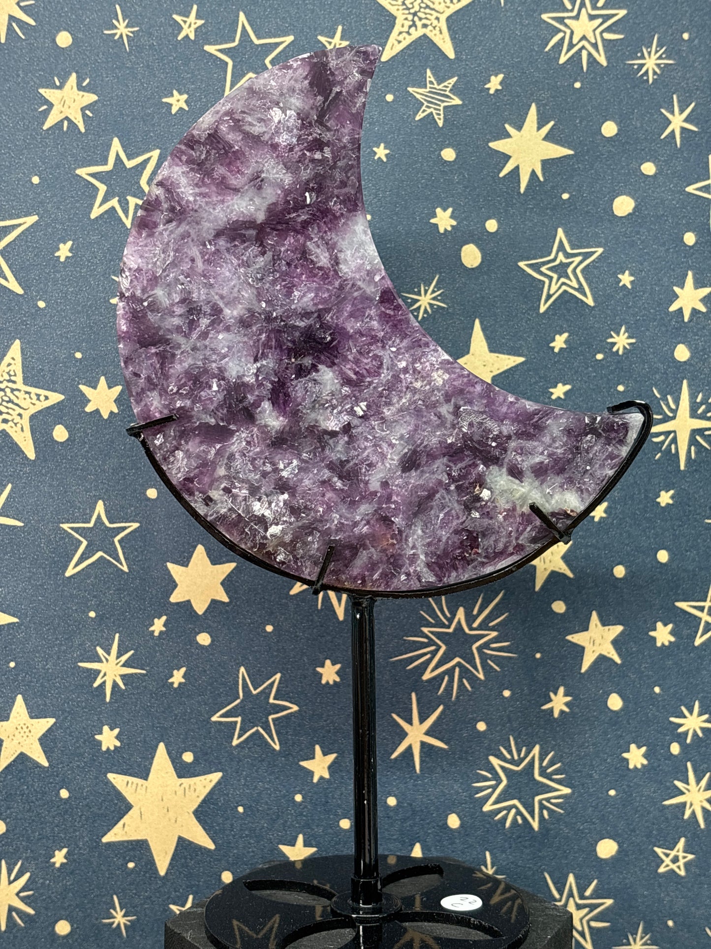 Purple Mica Moon on stand c