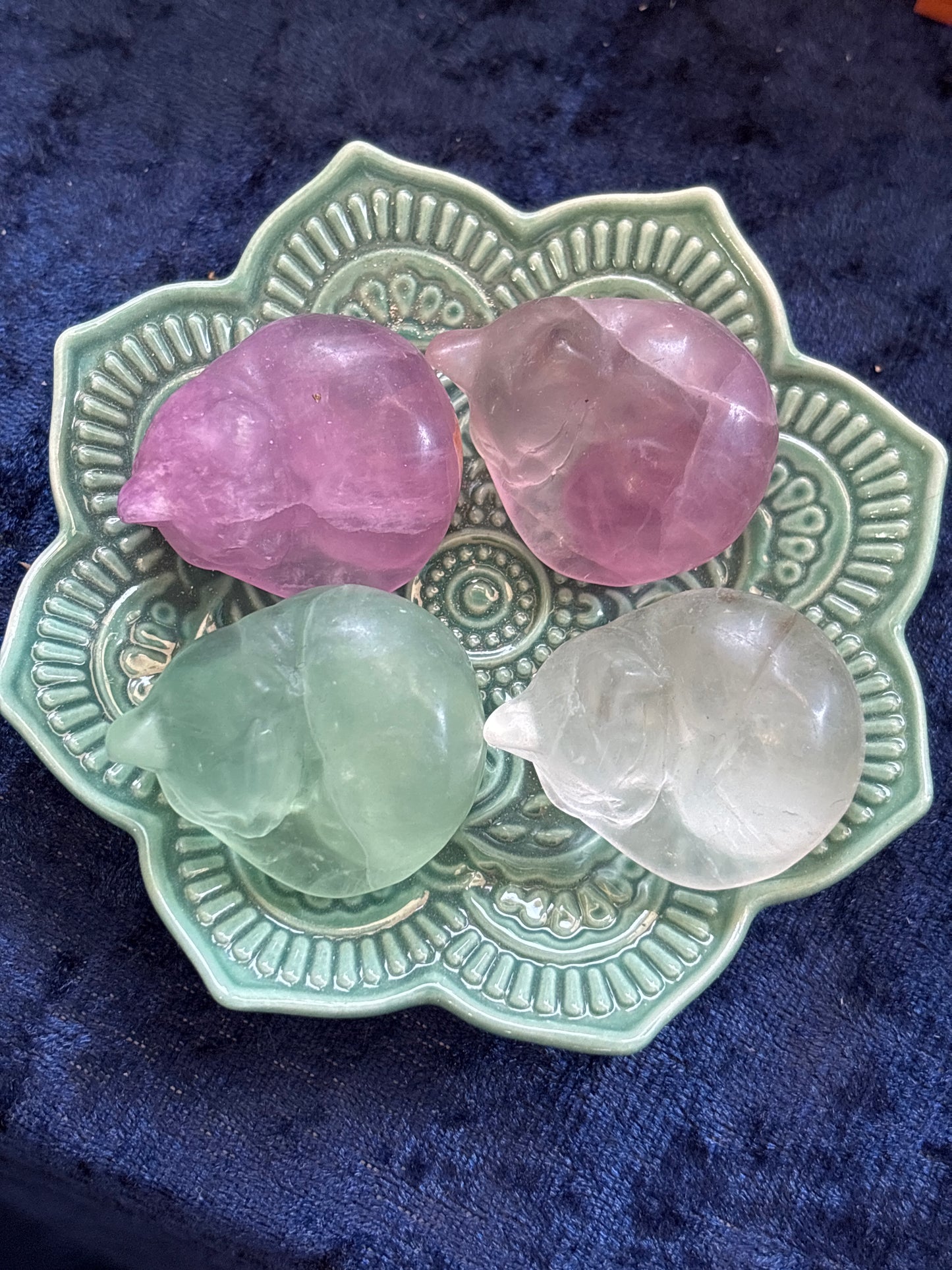 Fluorite Sleeping Cats