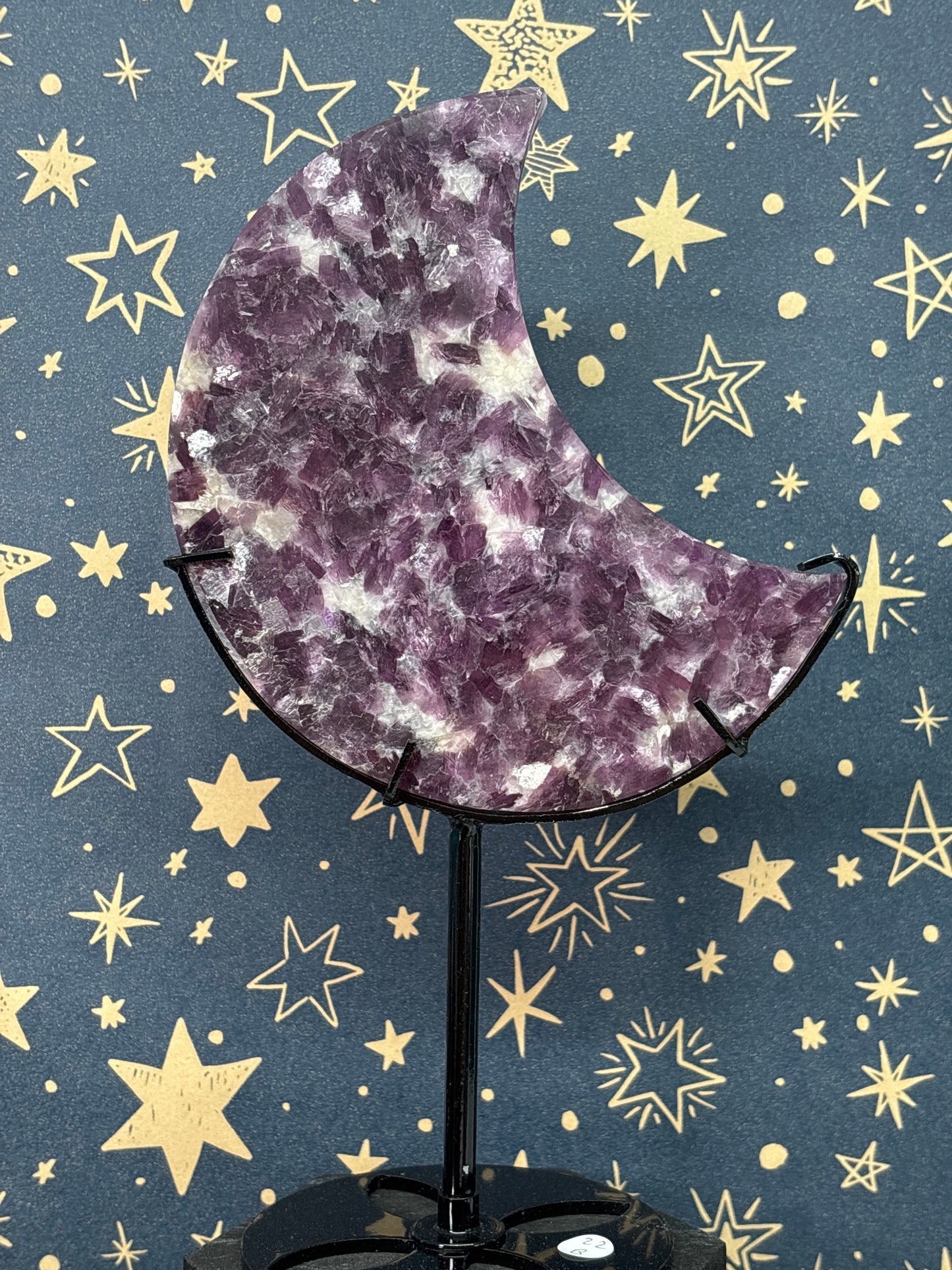 Purple Mica Moon with stand b