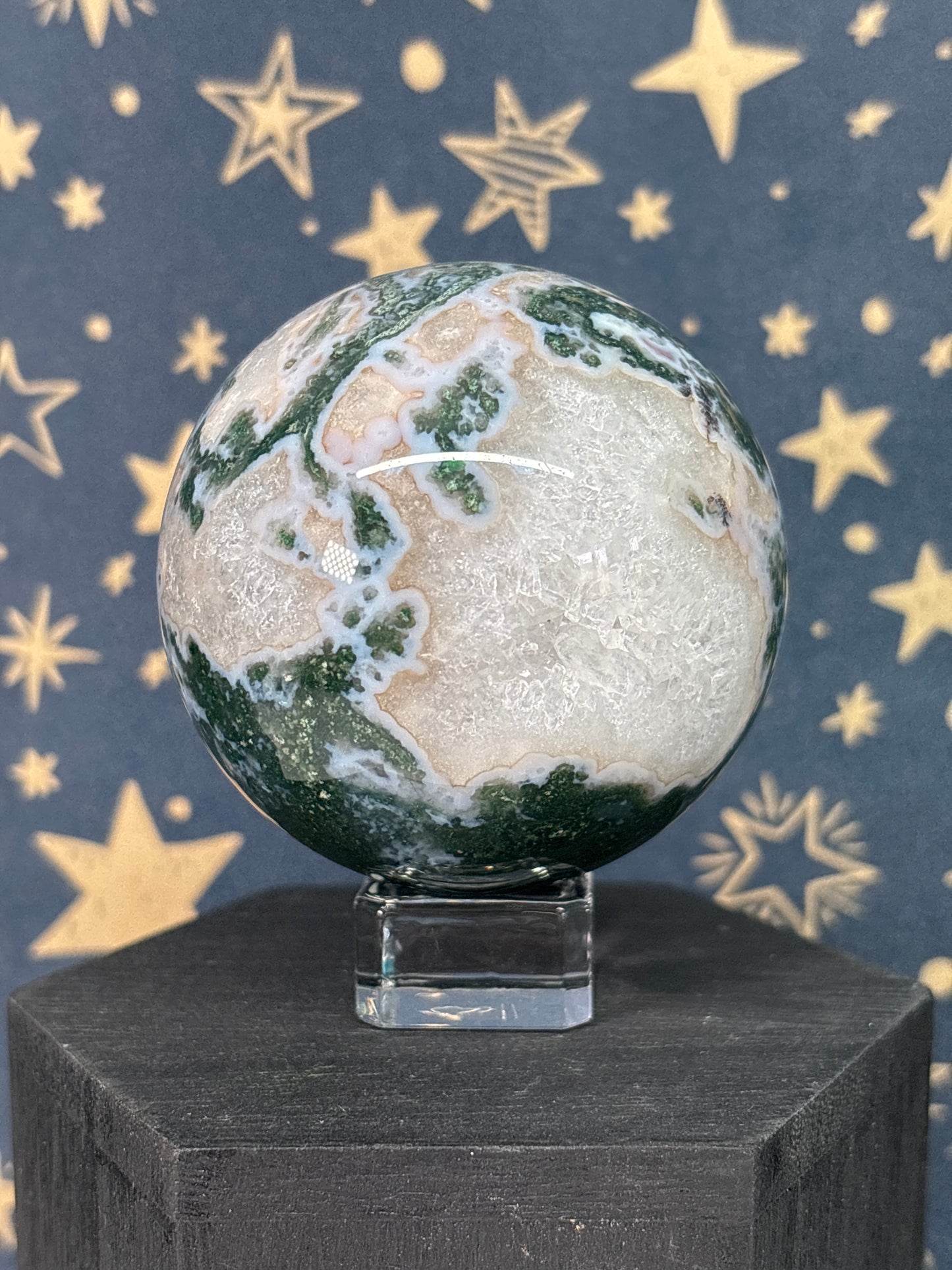 Moss Agate Sphere b