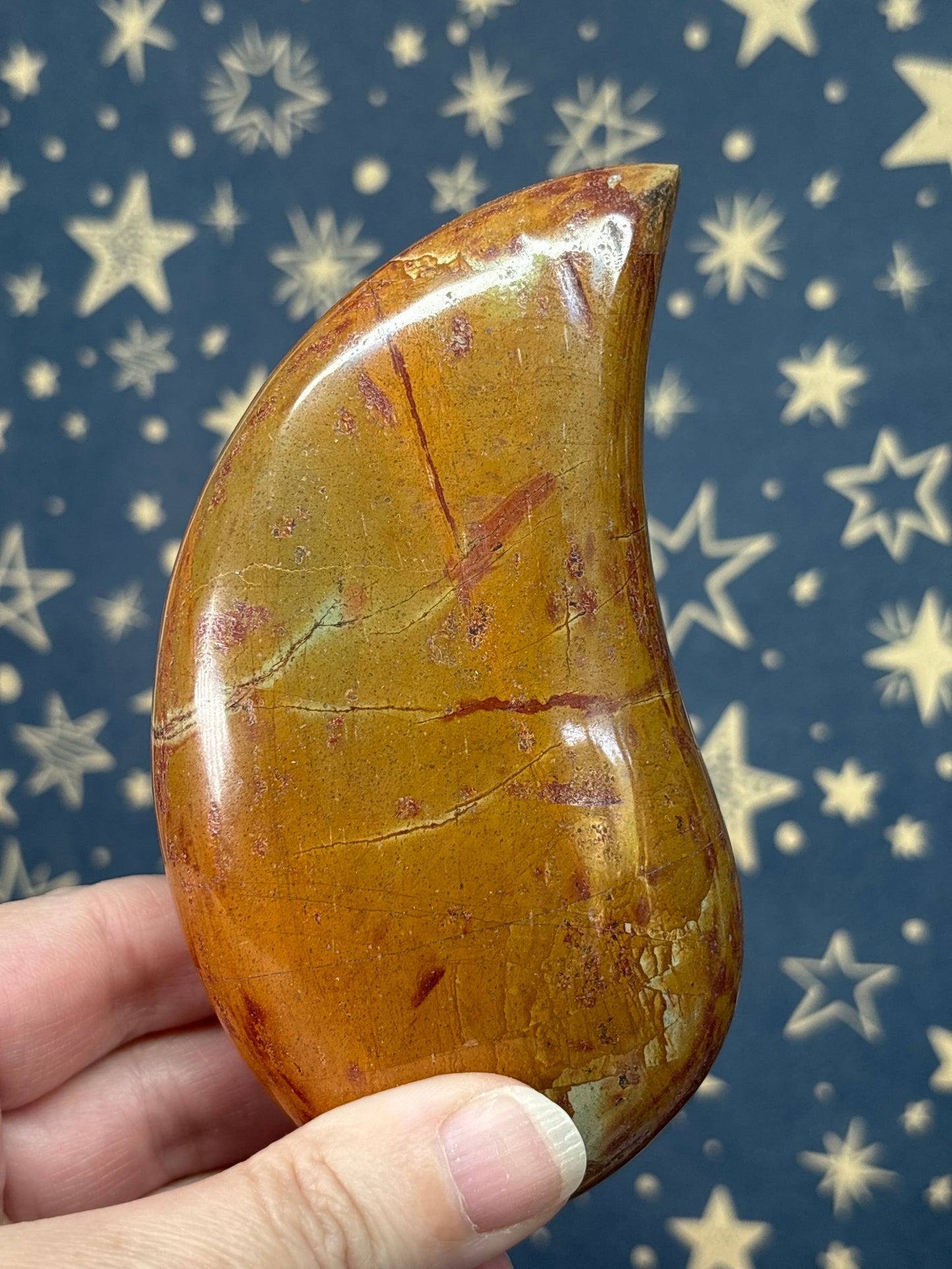 Brown Jasper Teardrop Freeform 11.3cm