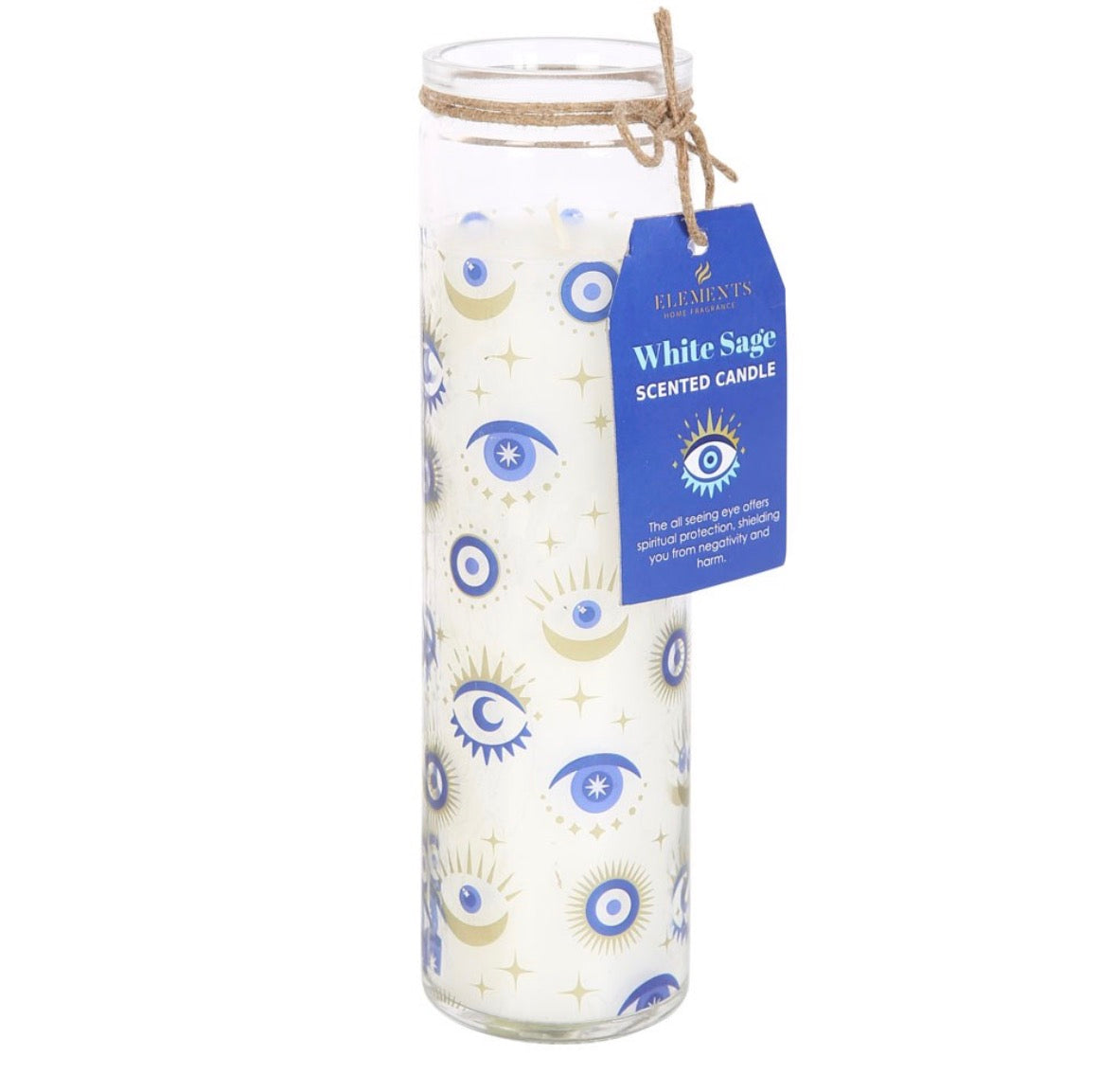 All Seeing Eye White Sage Candle