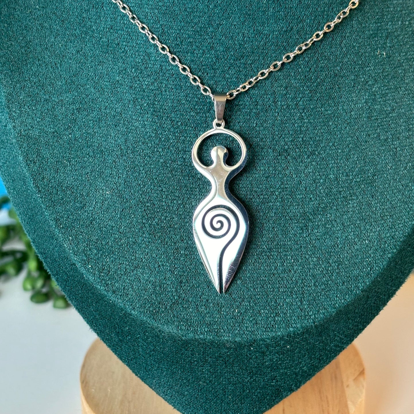 Goddess Pendant/Necklace - Stainless Steel