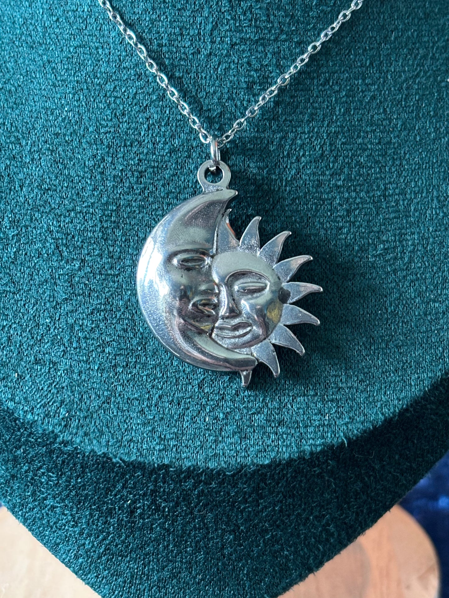 Moon and Sun Celestial Pendant/Necklace
