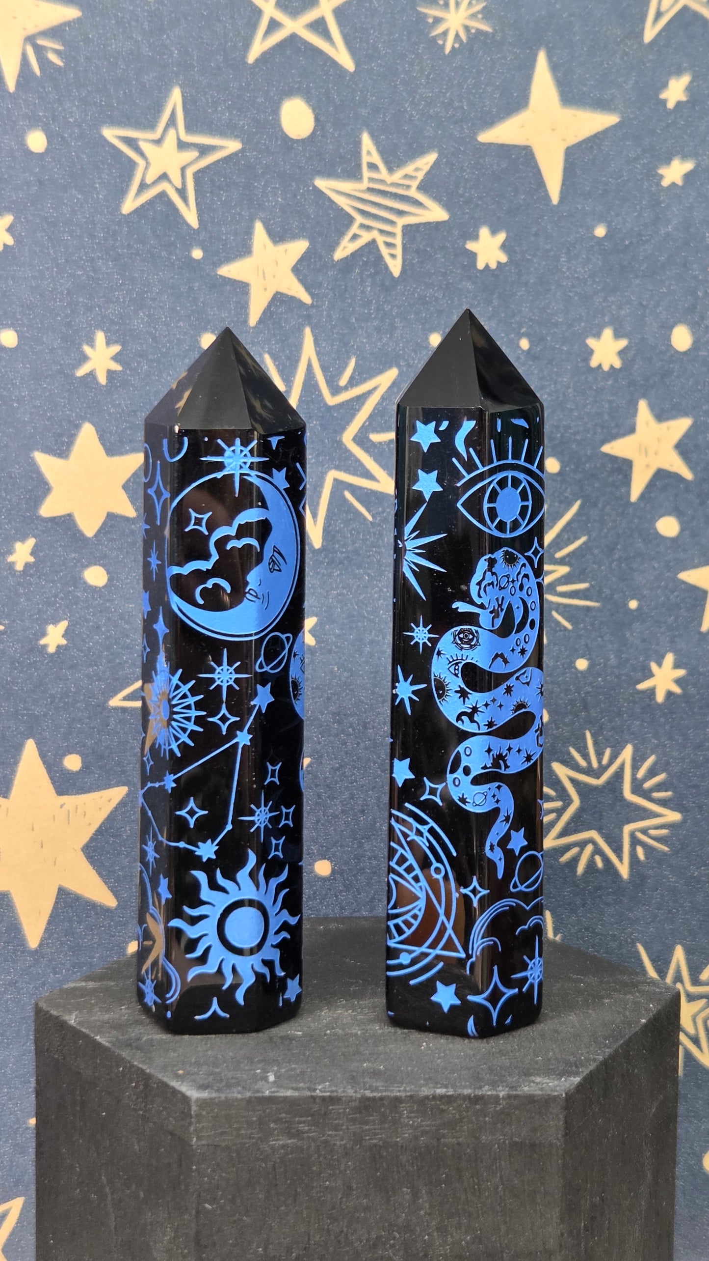 Black Obsidian Tower (Blue)