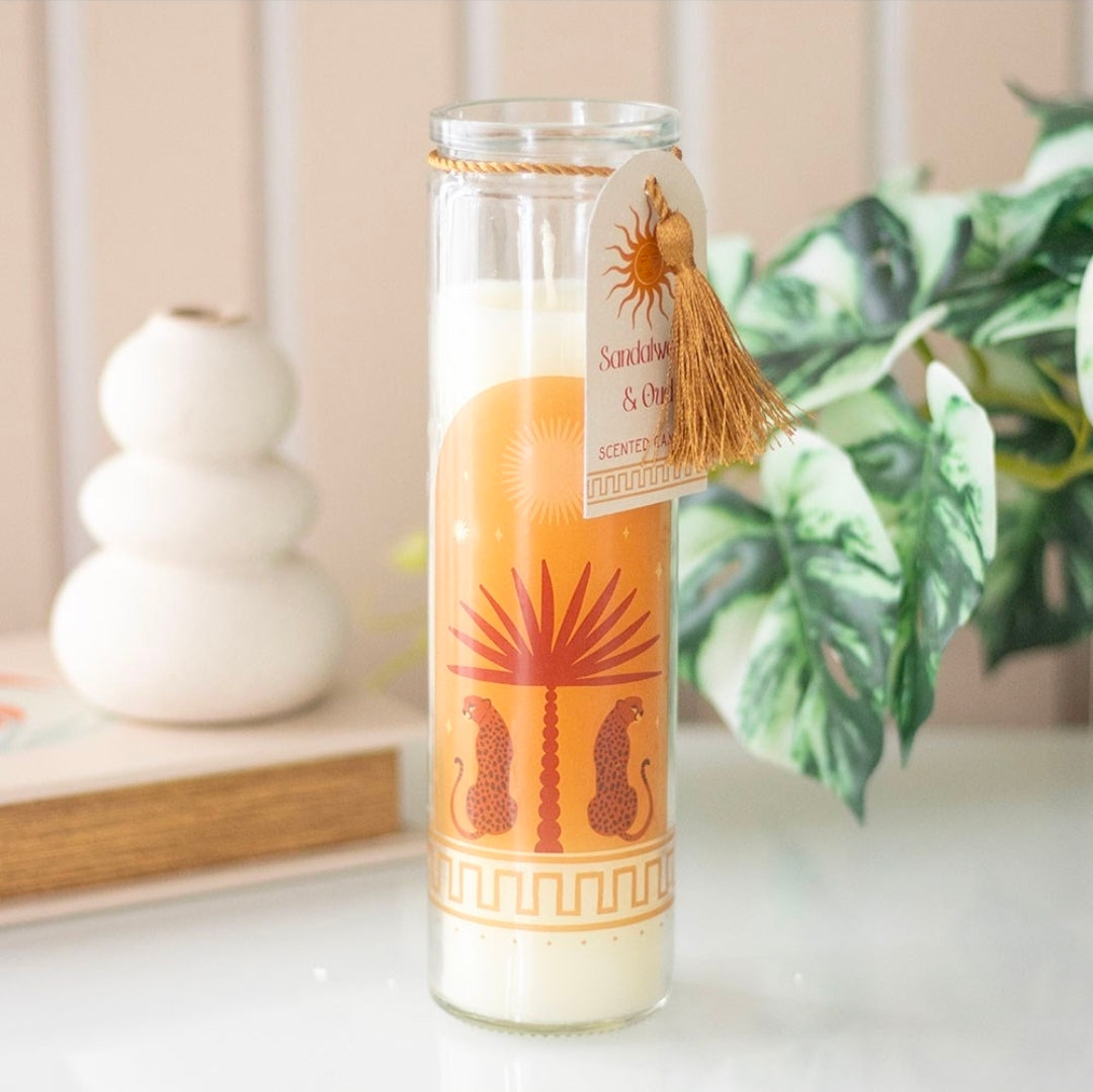 Leopard Sandlewood Scented Tube Candle