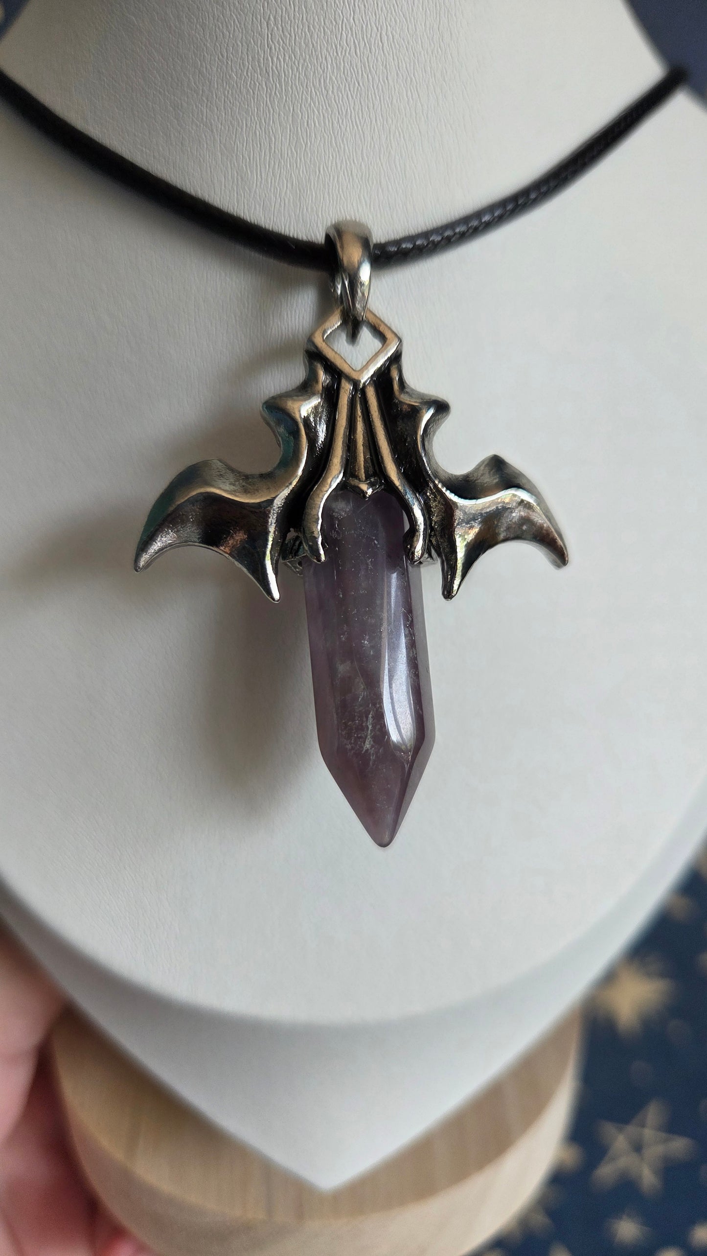 Dream Amethyst Bat Point Necklace/Bracelet