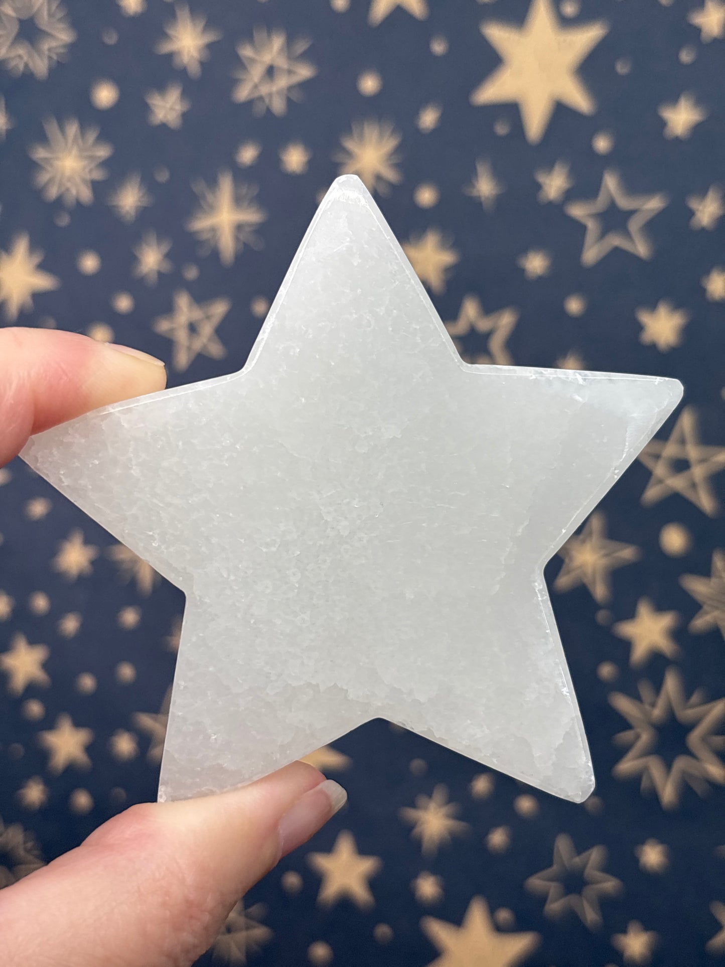 Silky Calcite Standing Star (Large)