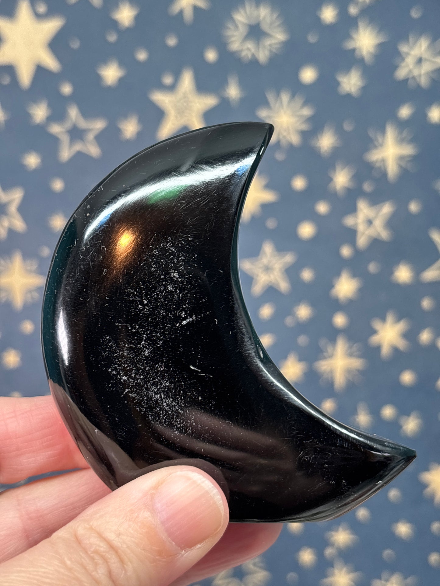 Obsidian Standing Moons - Please read description  (Pick your own)