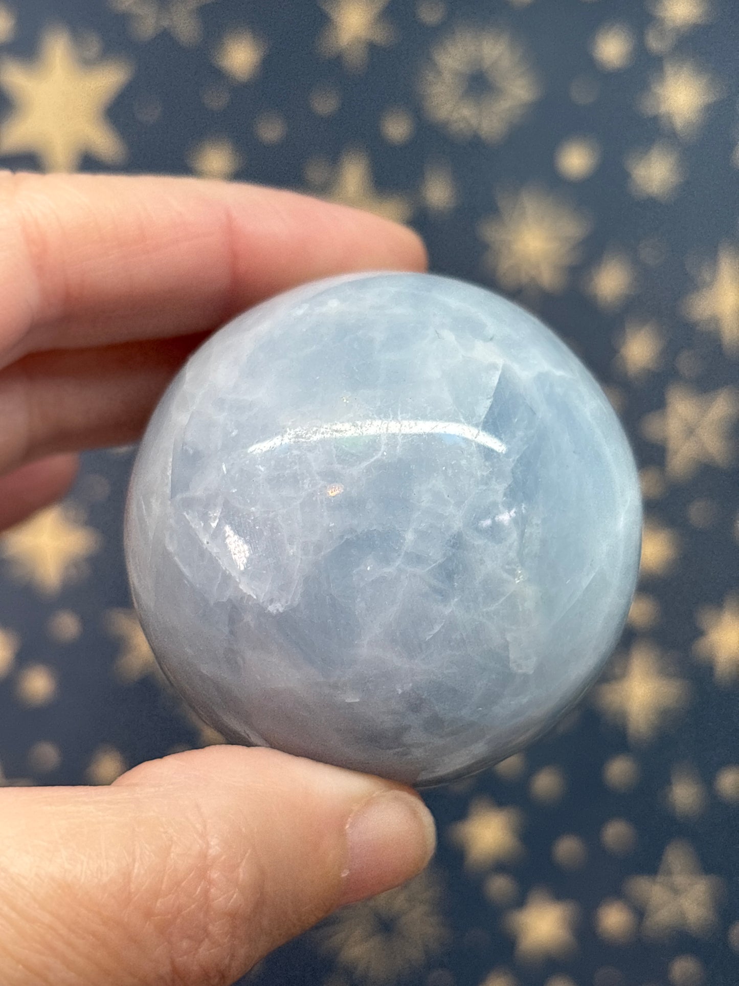 Blue Calcite Sphere b 5.2cm