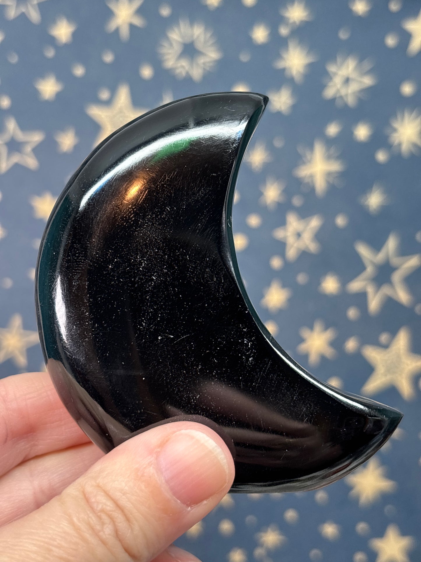 Obsidian Standing Moons - Please read description  (Pick your own)