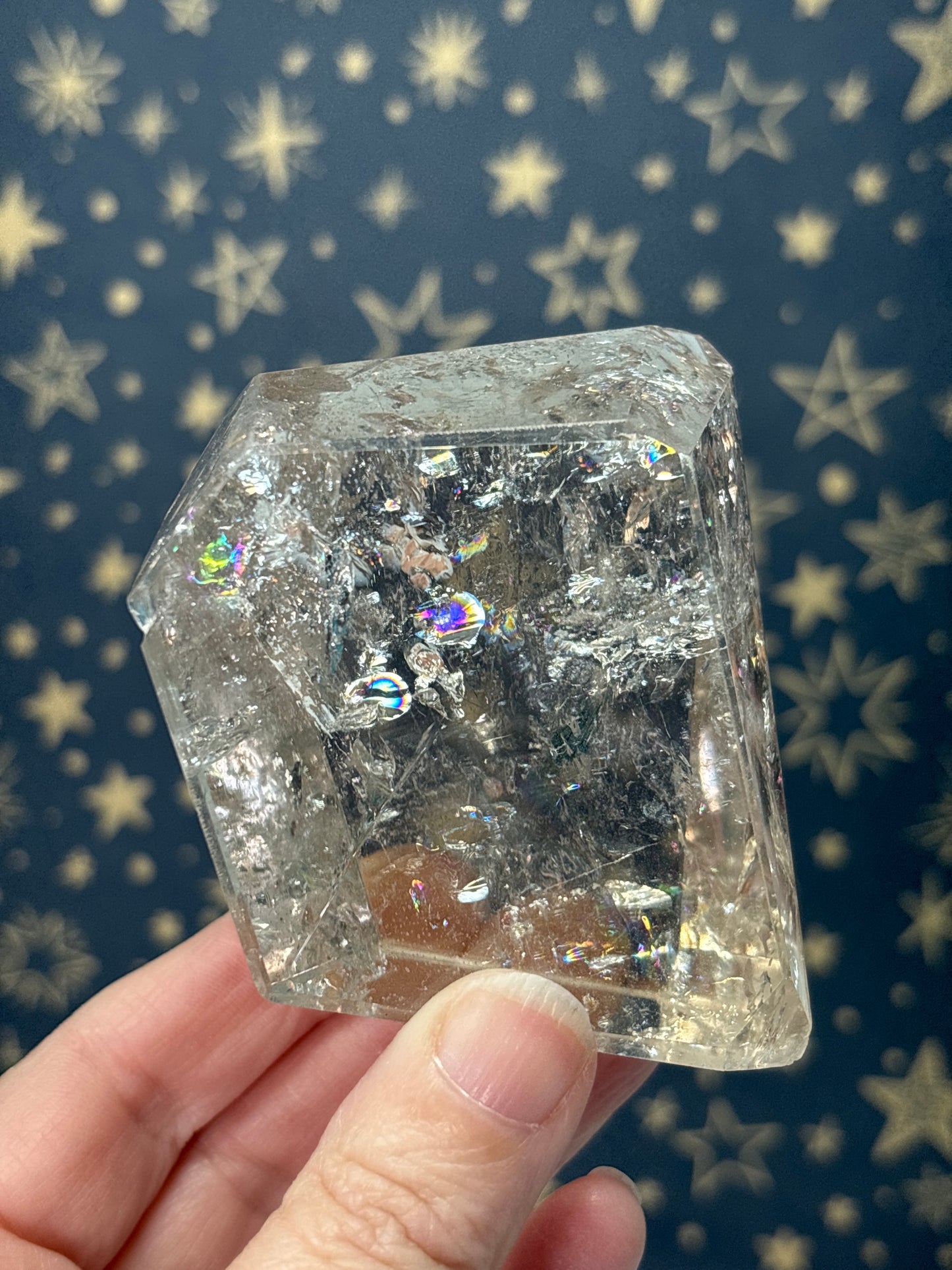 Clear/Smokey Quartz Freeforms A-D