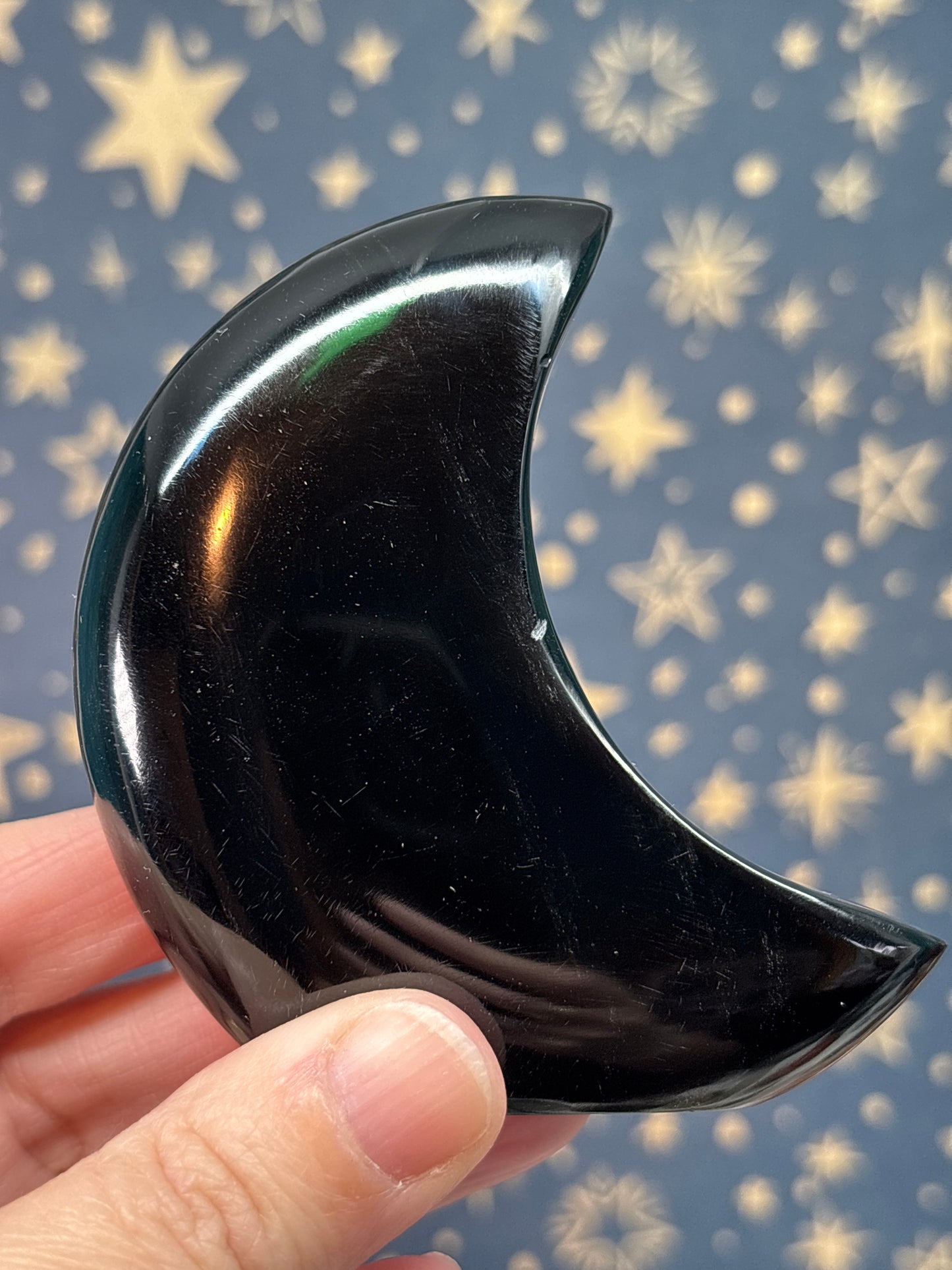 Obsidian Standing Moons - Please read description  (Pick your own)
