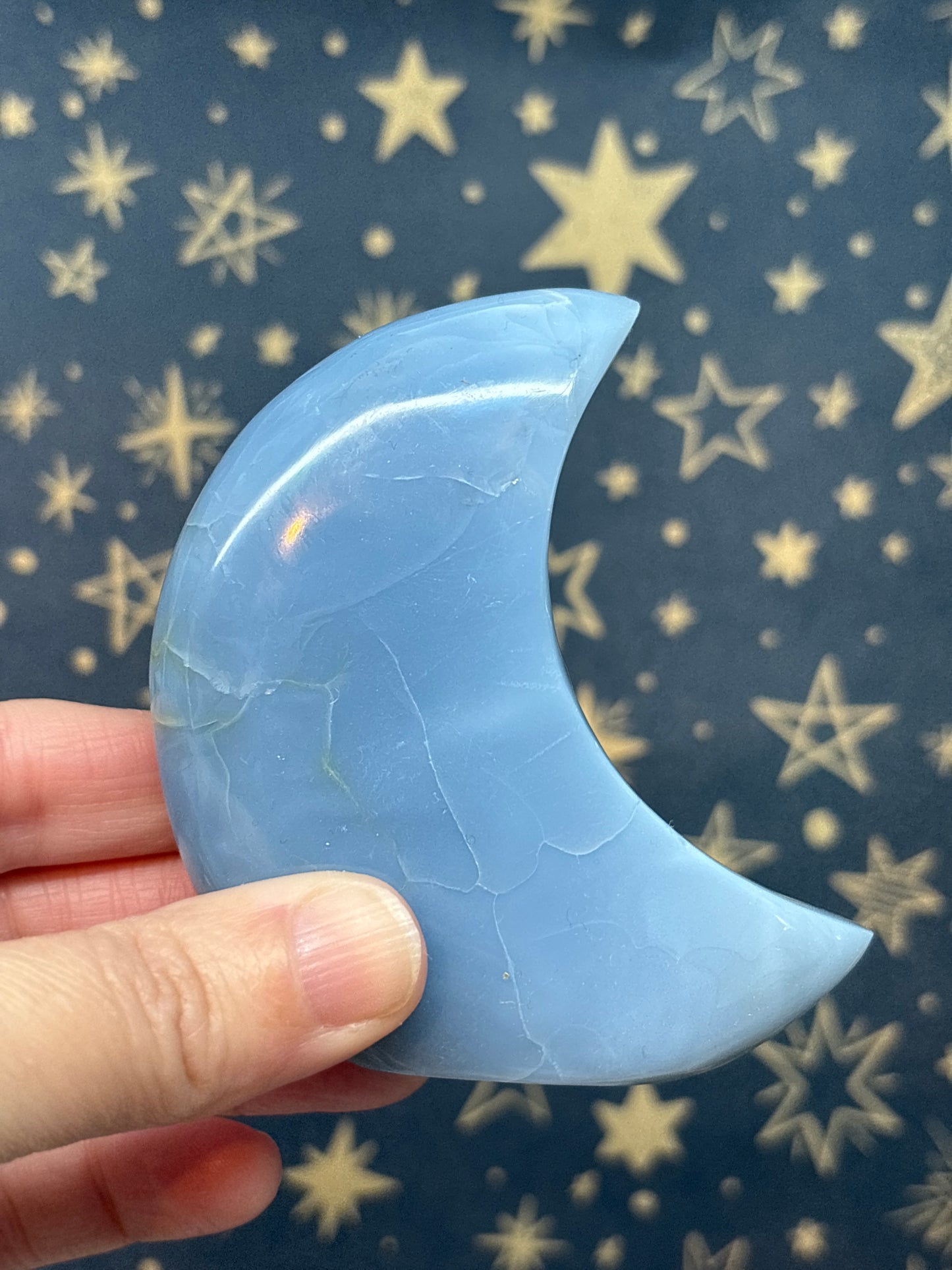 Blue Opal Standing Moons (Pick your own)