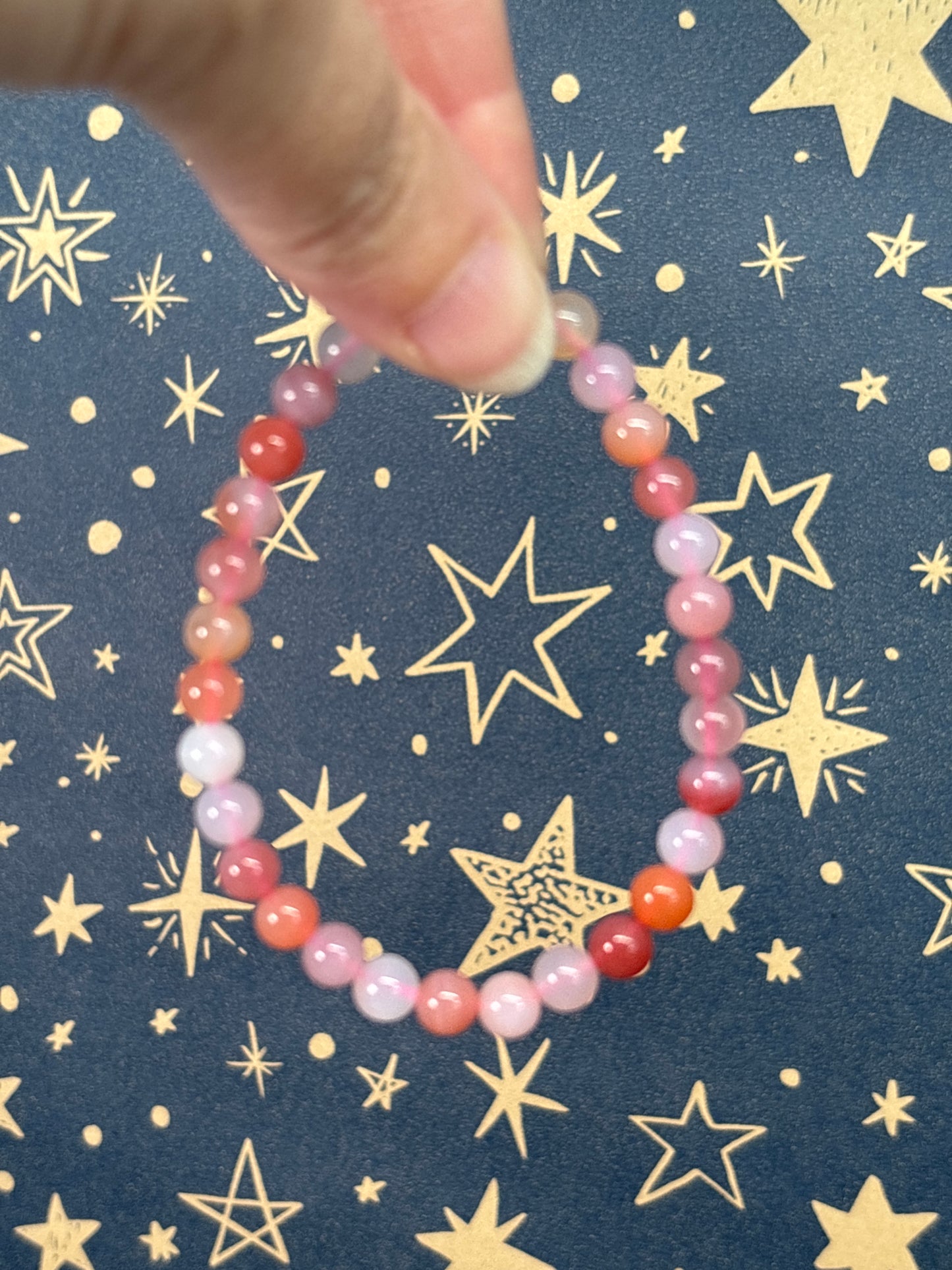 6mm Crystal Beaded Bracelets