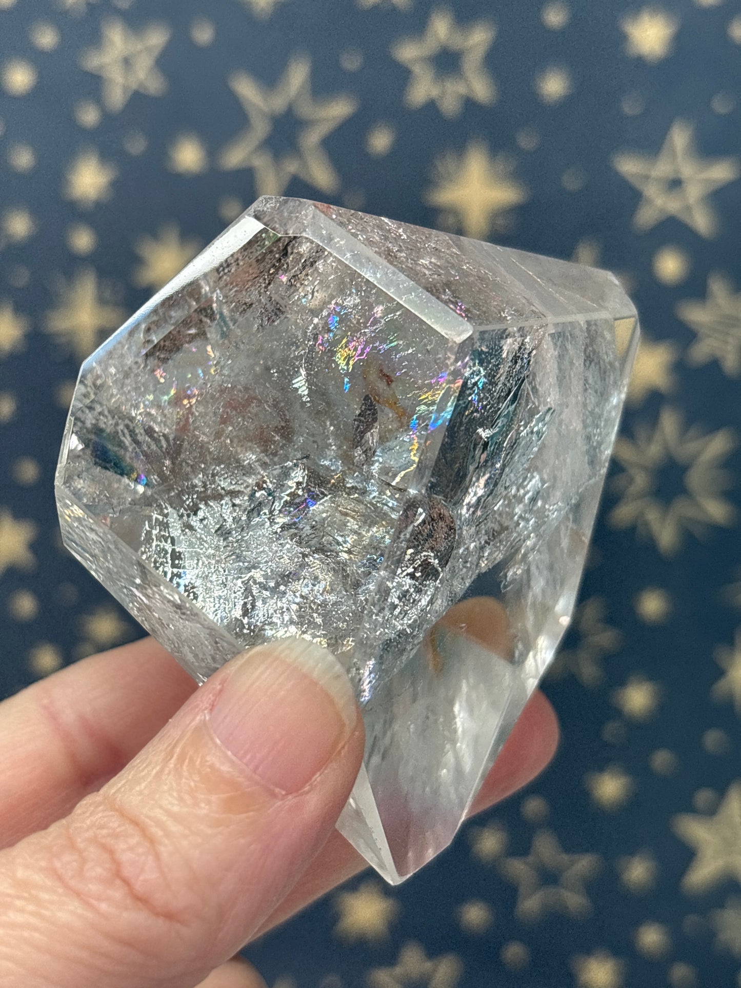 Clear/Smokey Quartz Freeforms E-H