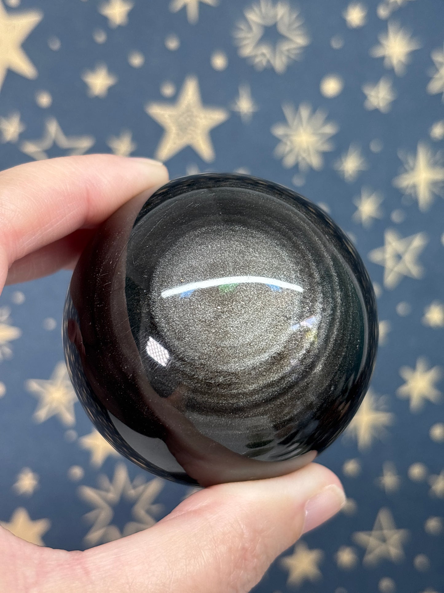 Silver Sheen Obsidian Sphere a 6cm