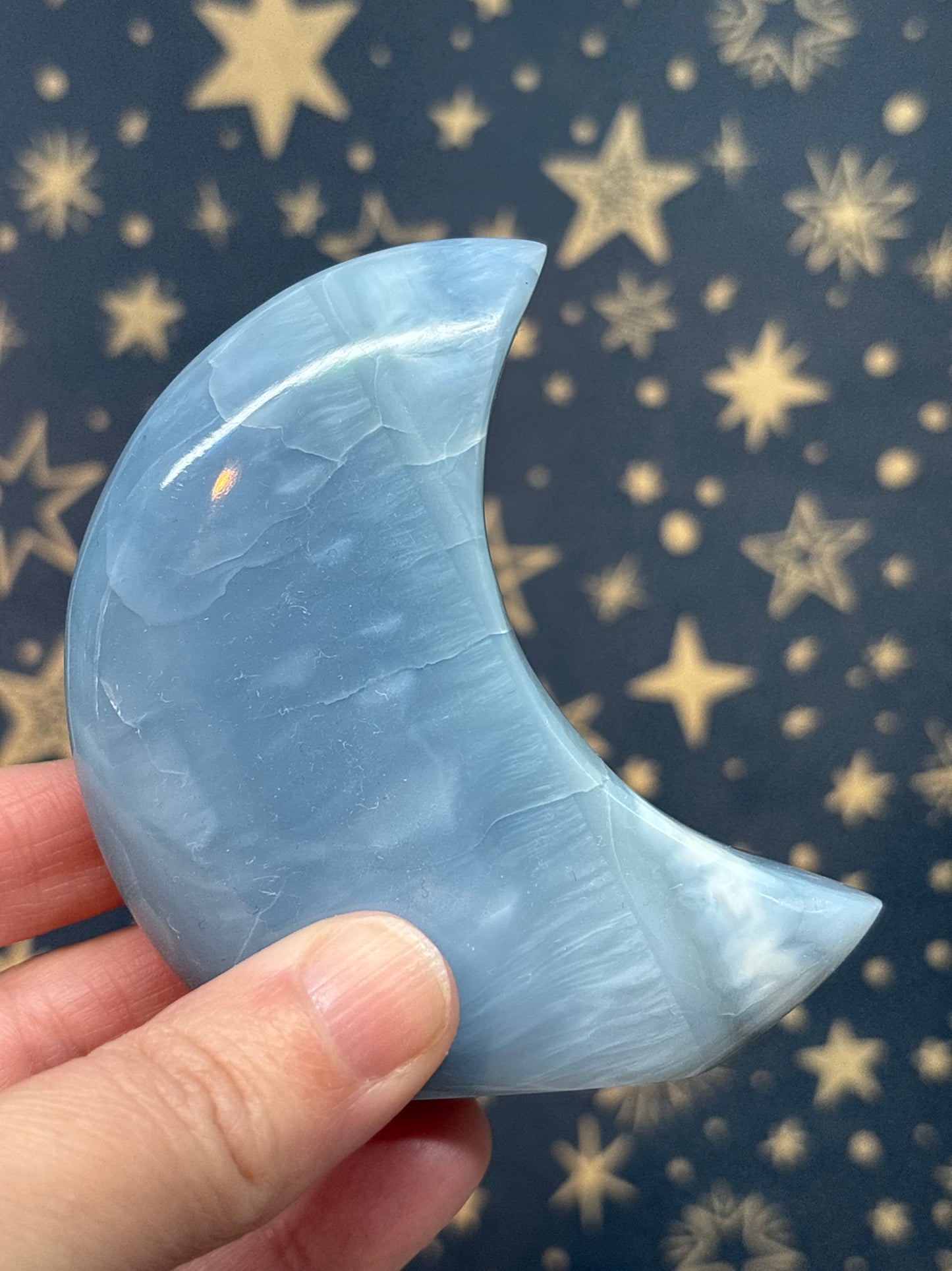 Blue Opal Standing Moons (Pick your own)