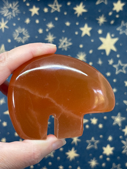 Honey Calcite Bear