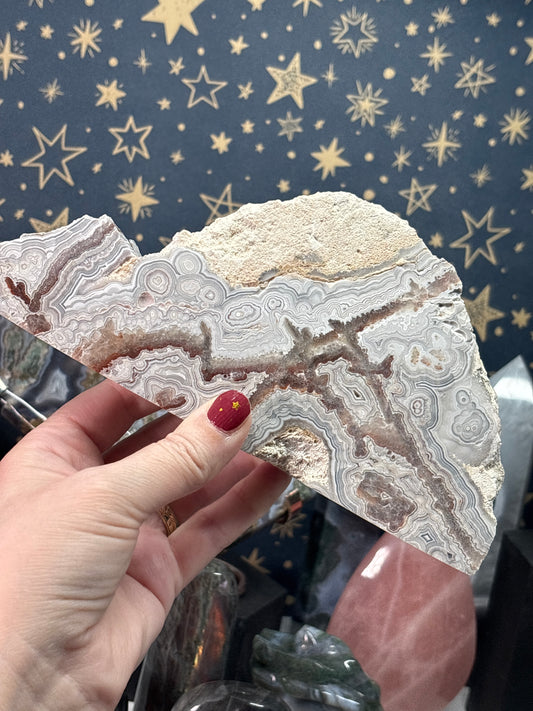 Mexican Lace Agate (Polished/Raw) Freeform