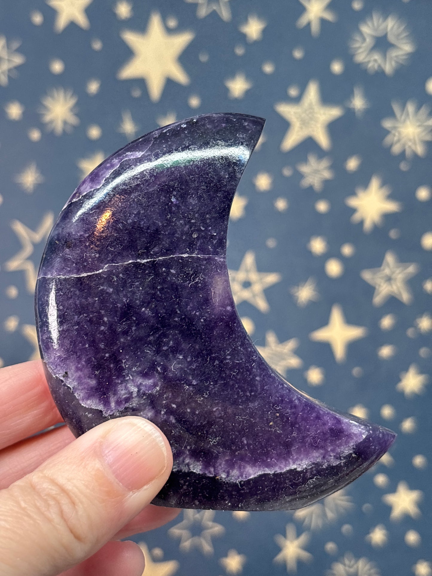 Lepidolite Standing Moons (Pick your own)
