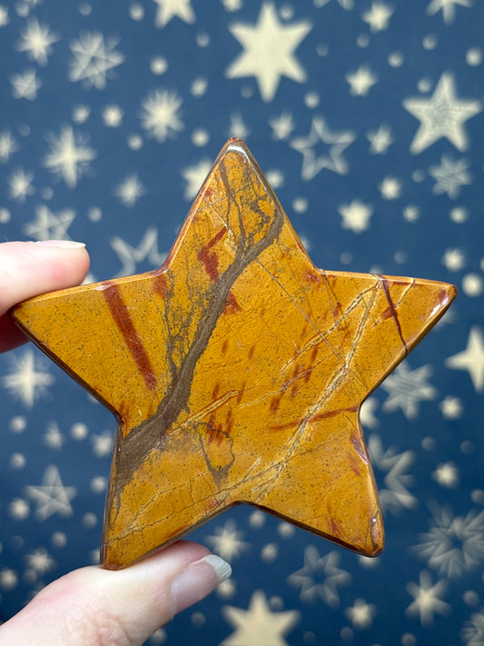 Brown Jasper Standing Star (Med)