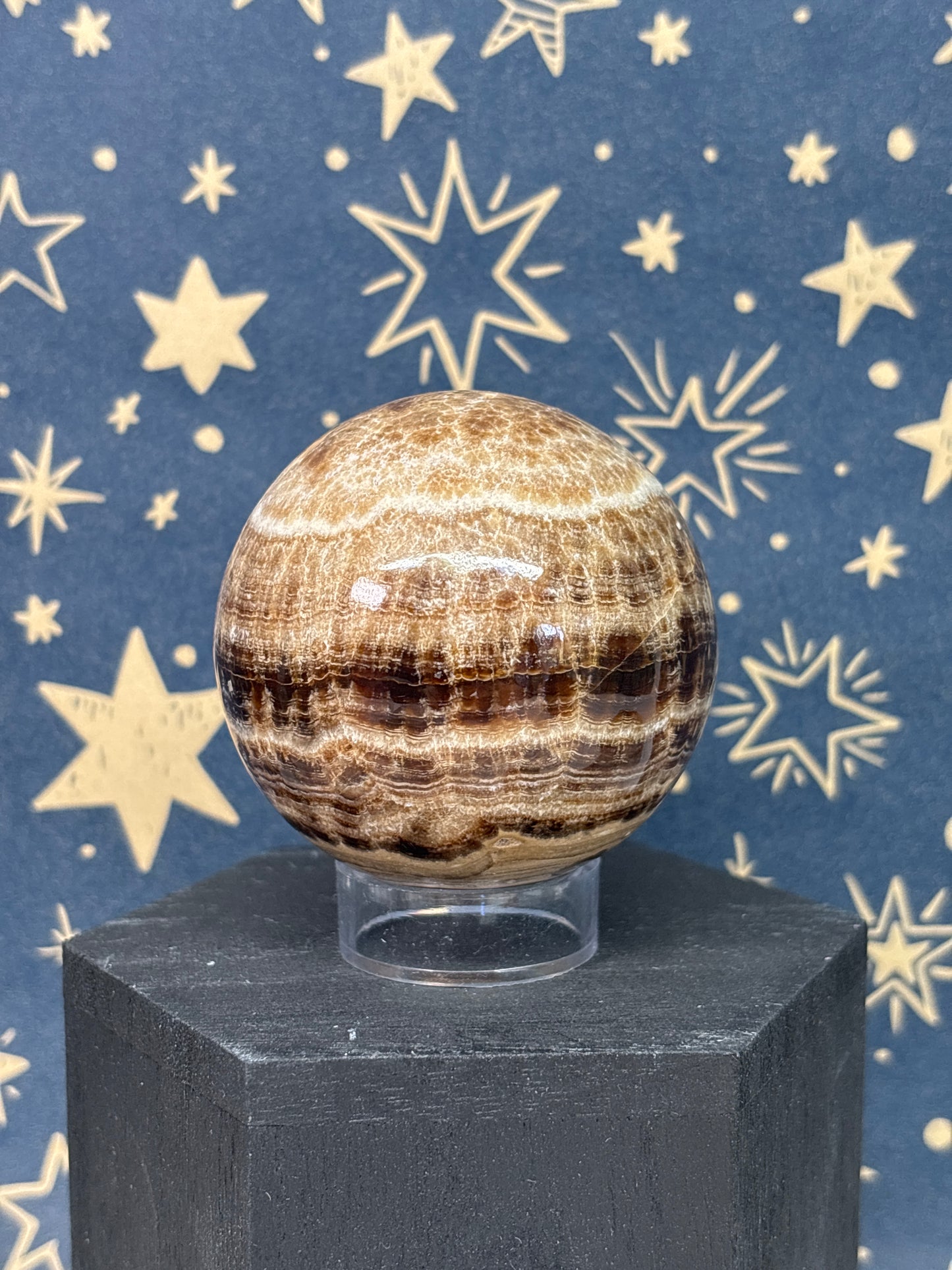 Chocolate Calcite Sphere 6cm