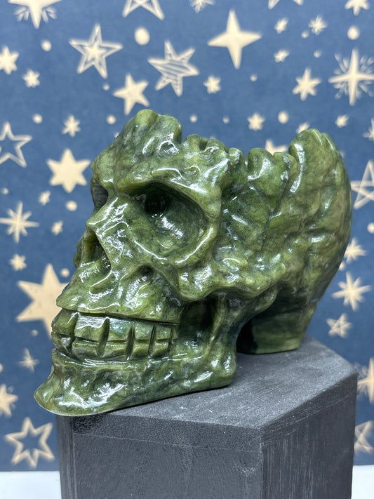 Green Jade Skull