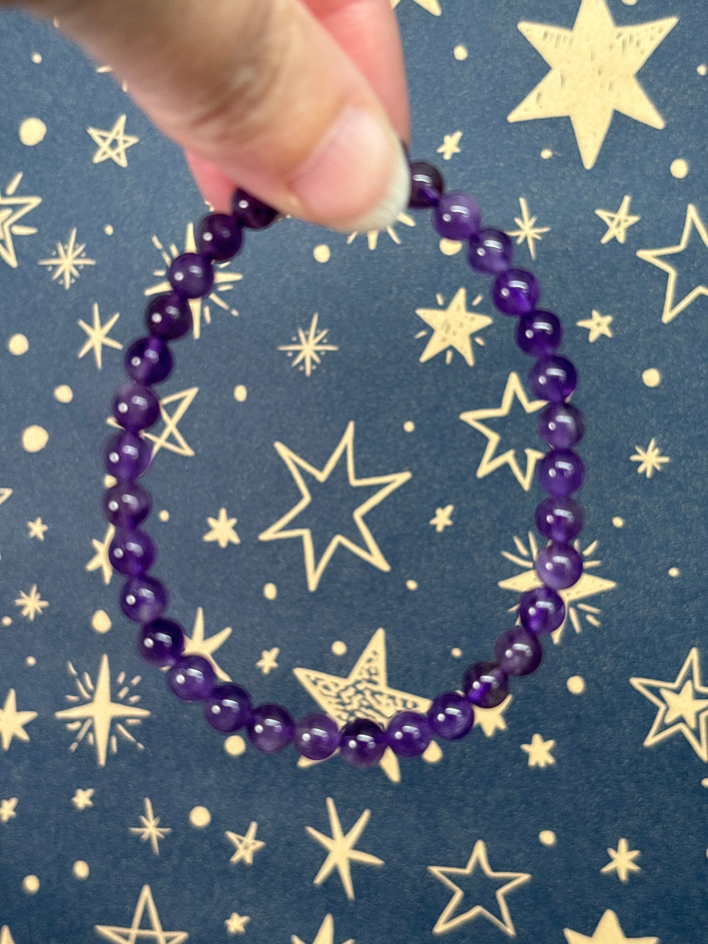 6mm Crystal Beaded Bracelets