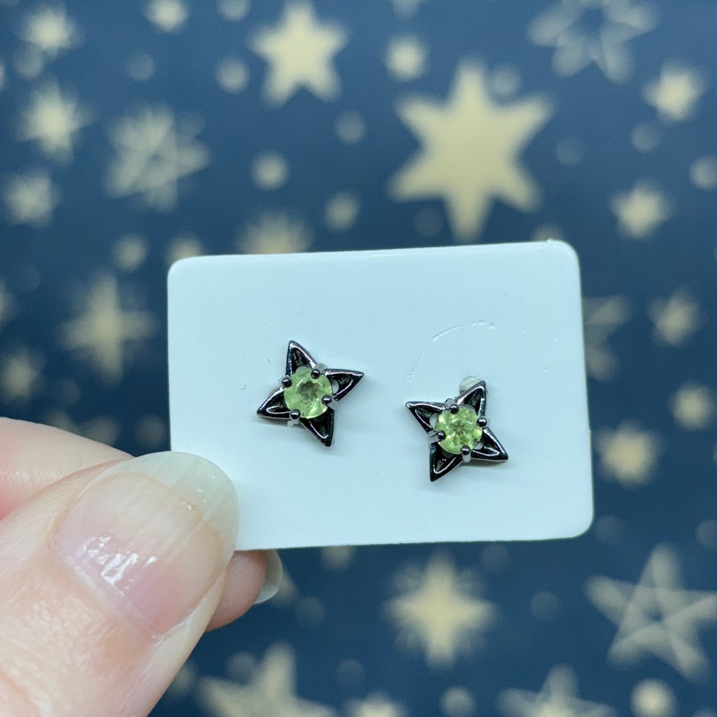 Peridot Sterling Silver Studs
