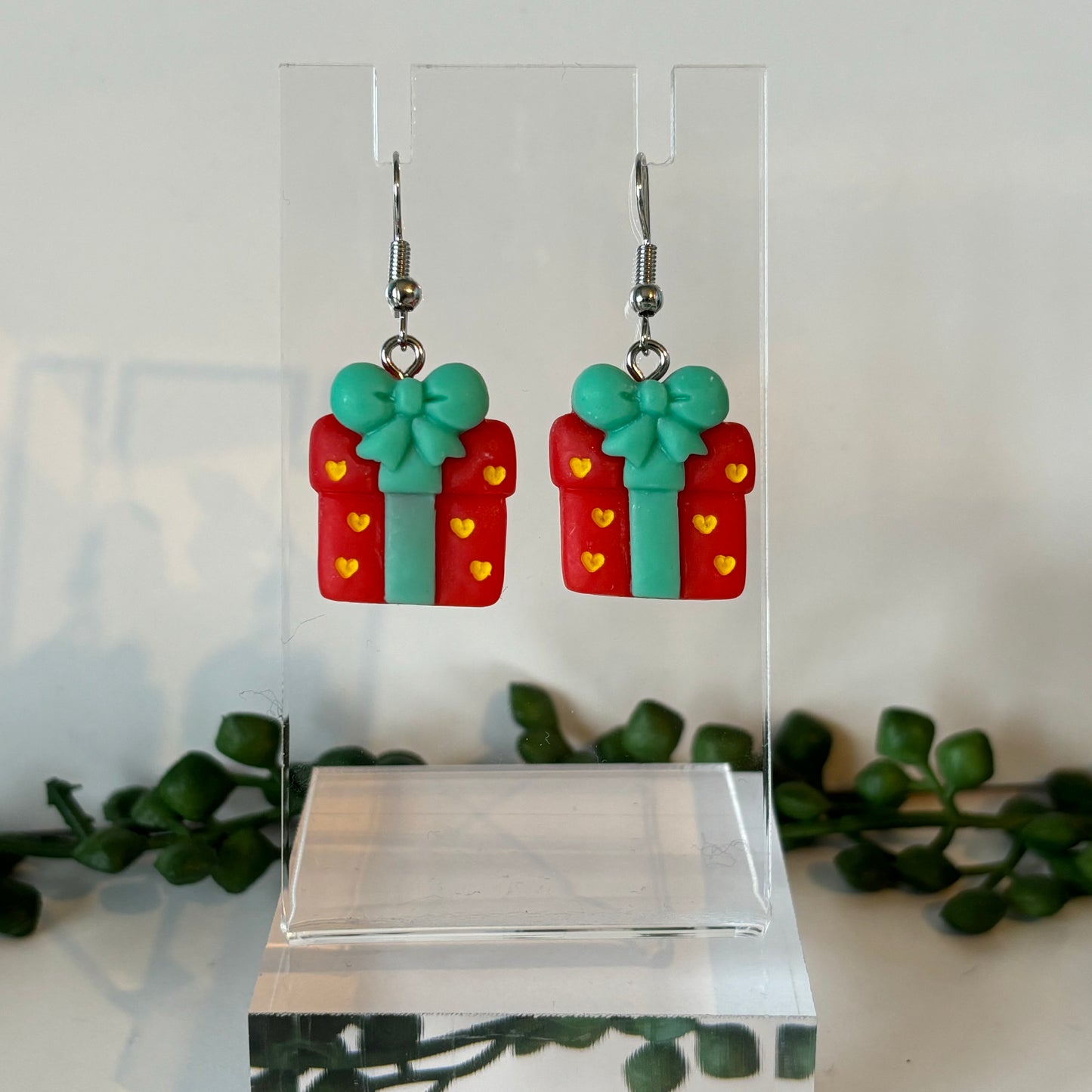 Christmas Present Dangle Earrings
