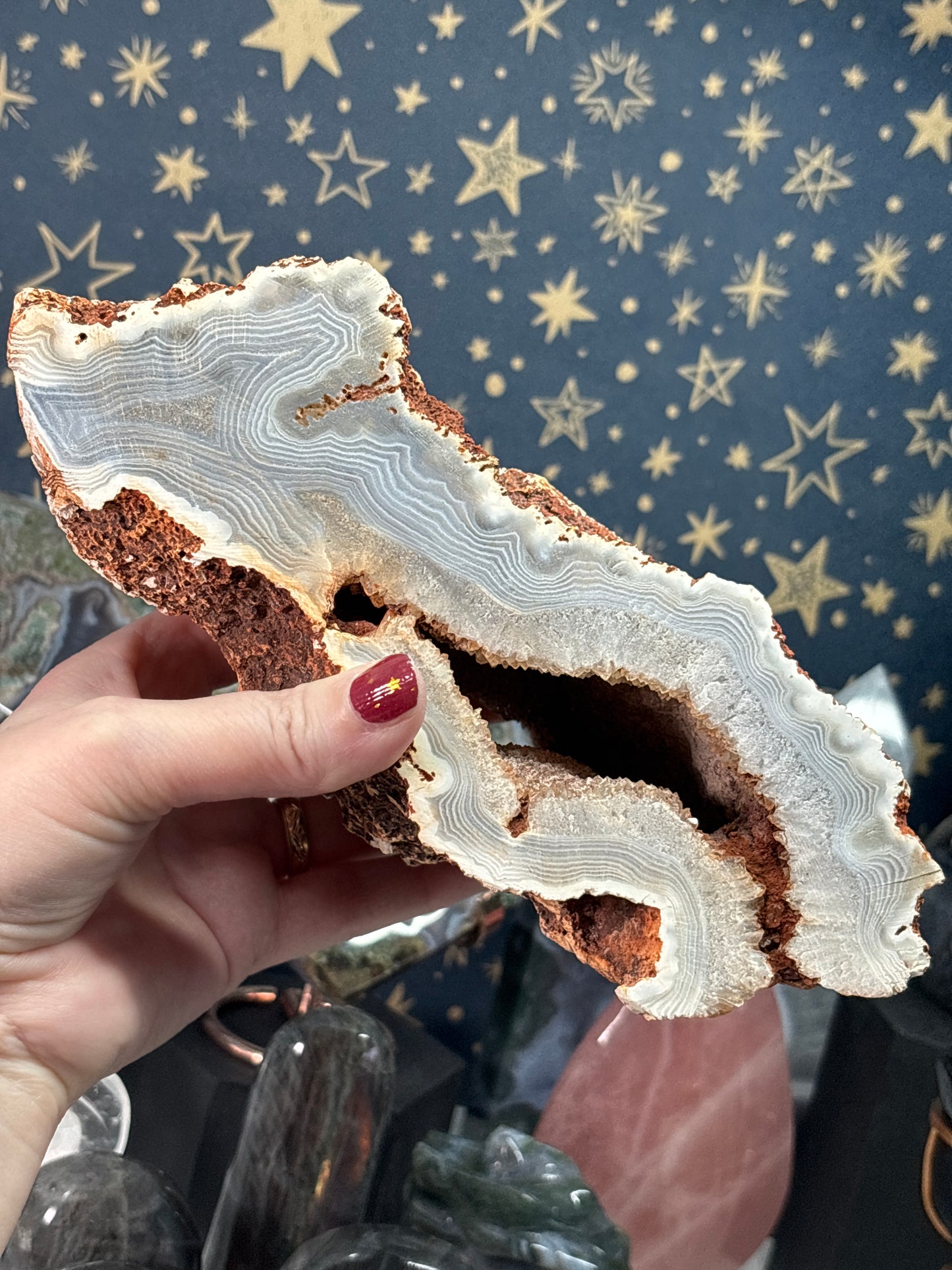 Blue Lace Agate Statement piece