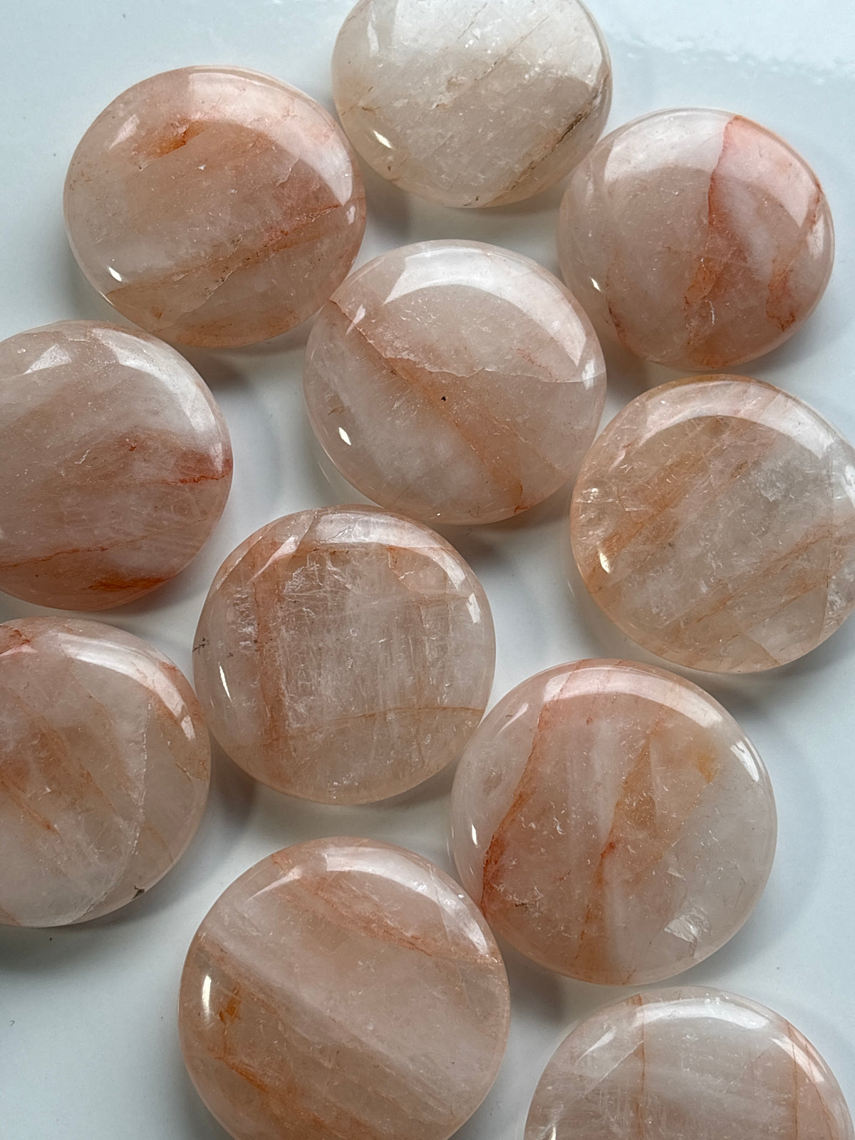 Fire Quartz Flat Stone (Picked at random)