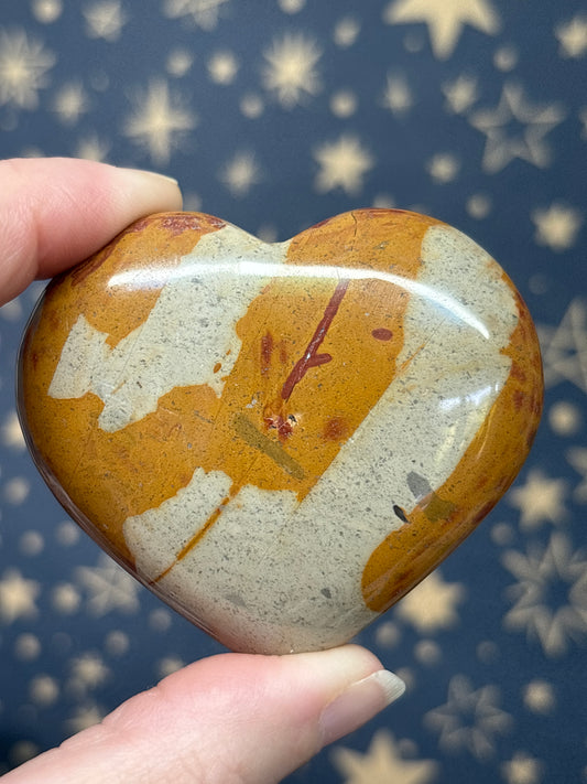 Brown Jasper Heart b