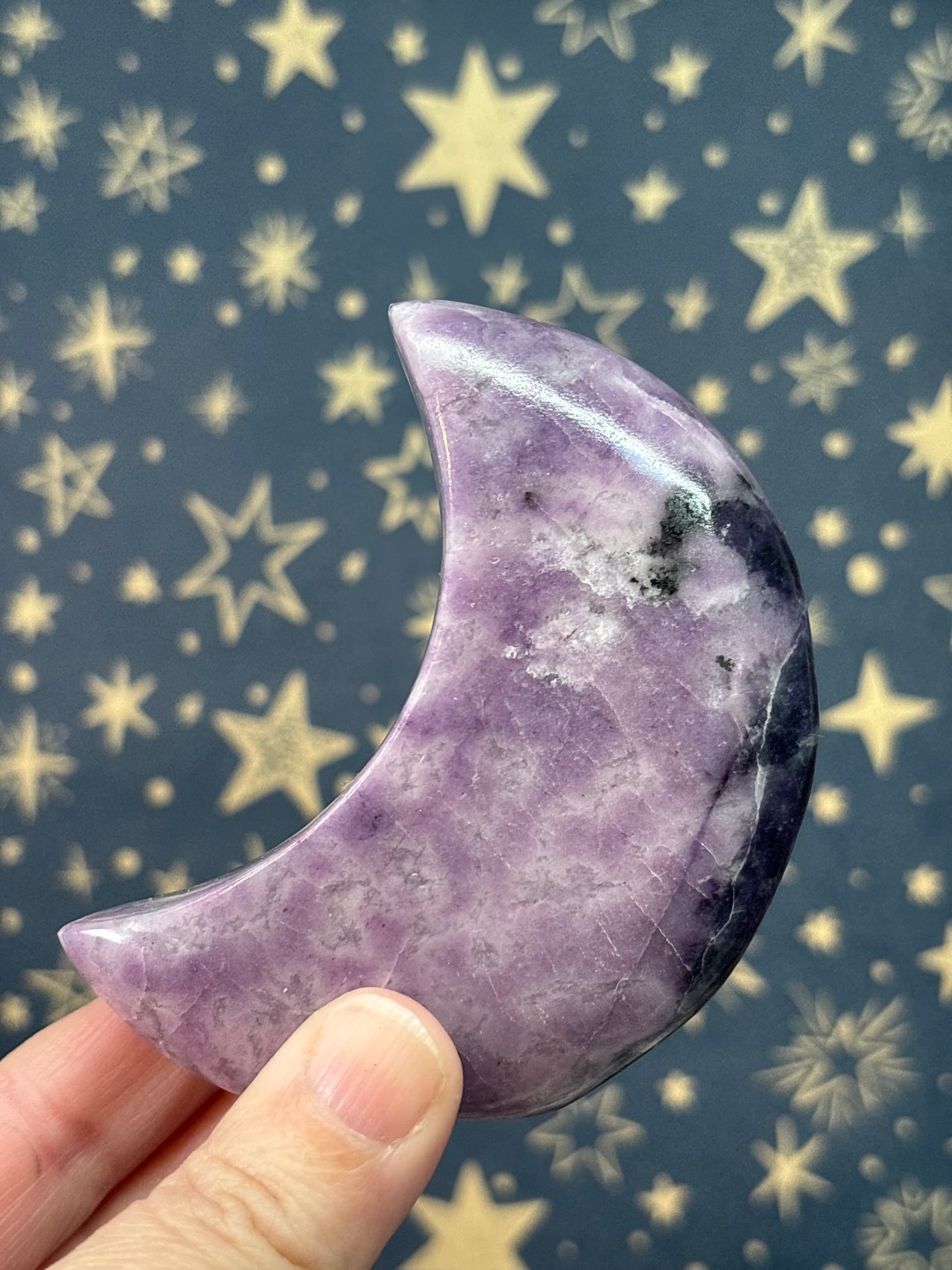 Lepidolite Standing Moons (Pick your own)