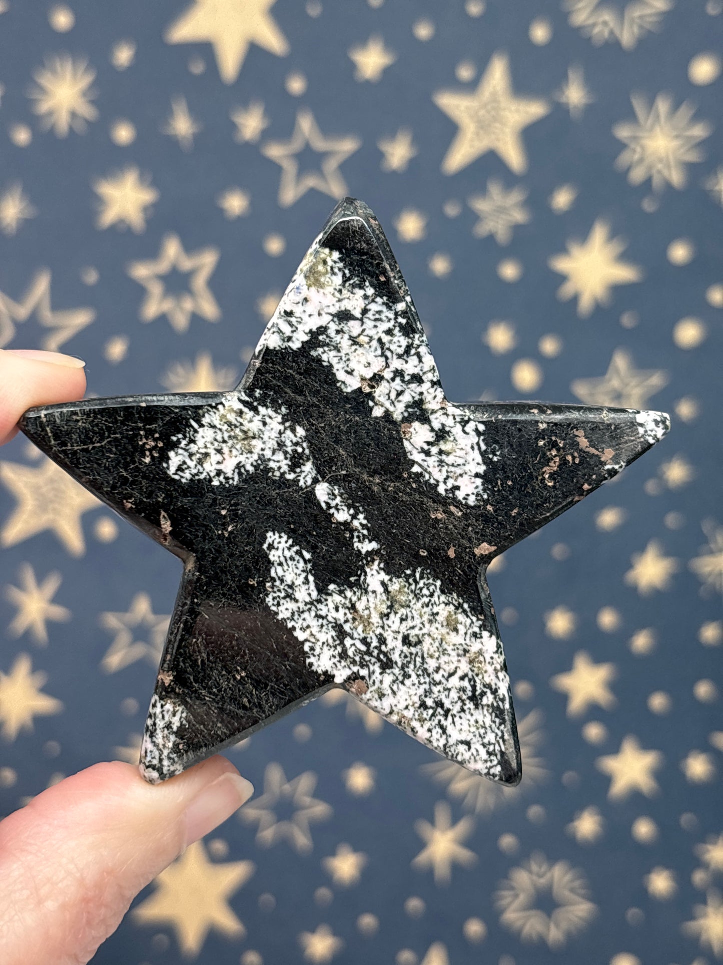 Snowflake Jasper Standing Star