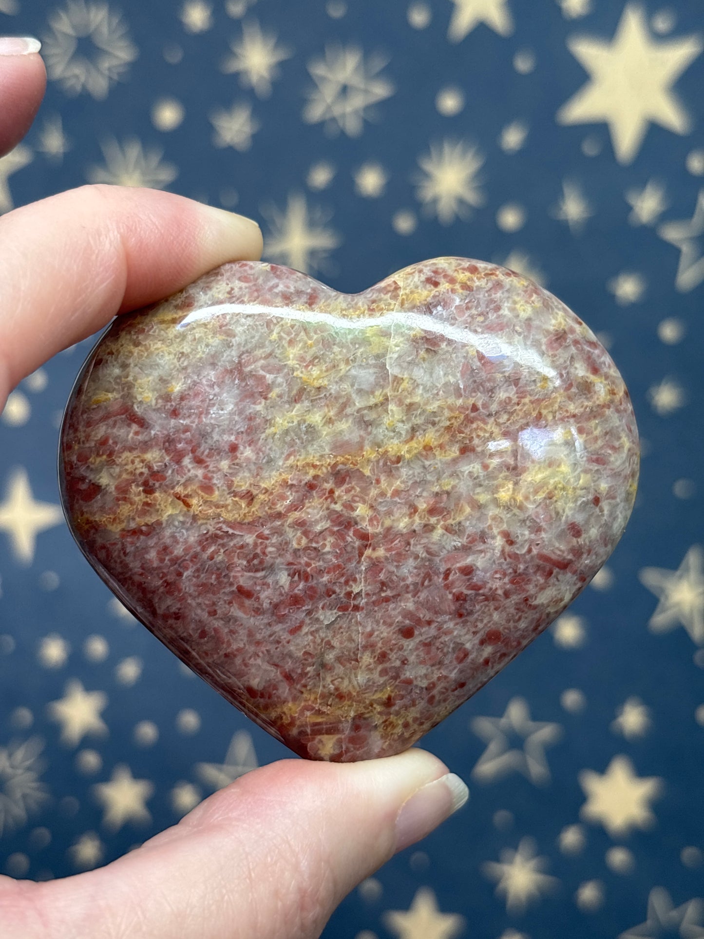 Strawberry Jasper Heart