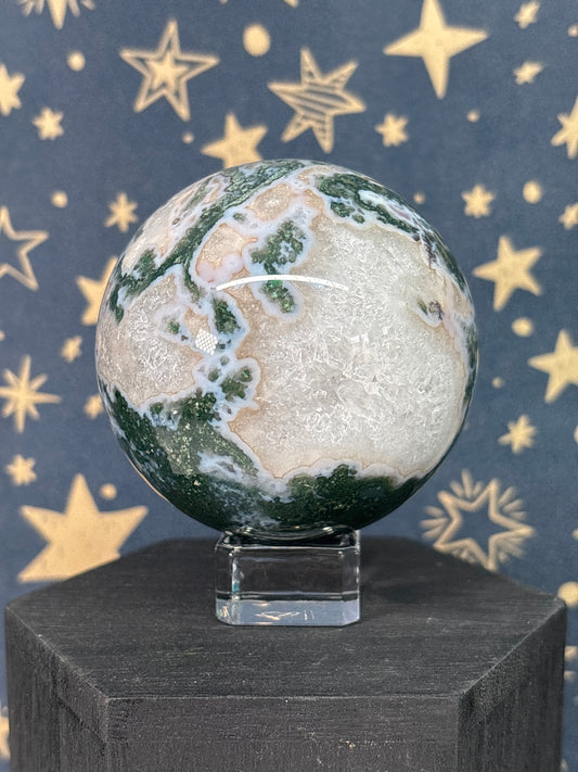 Moss Agate Sphere b