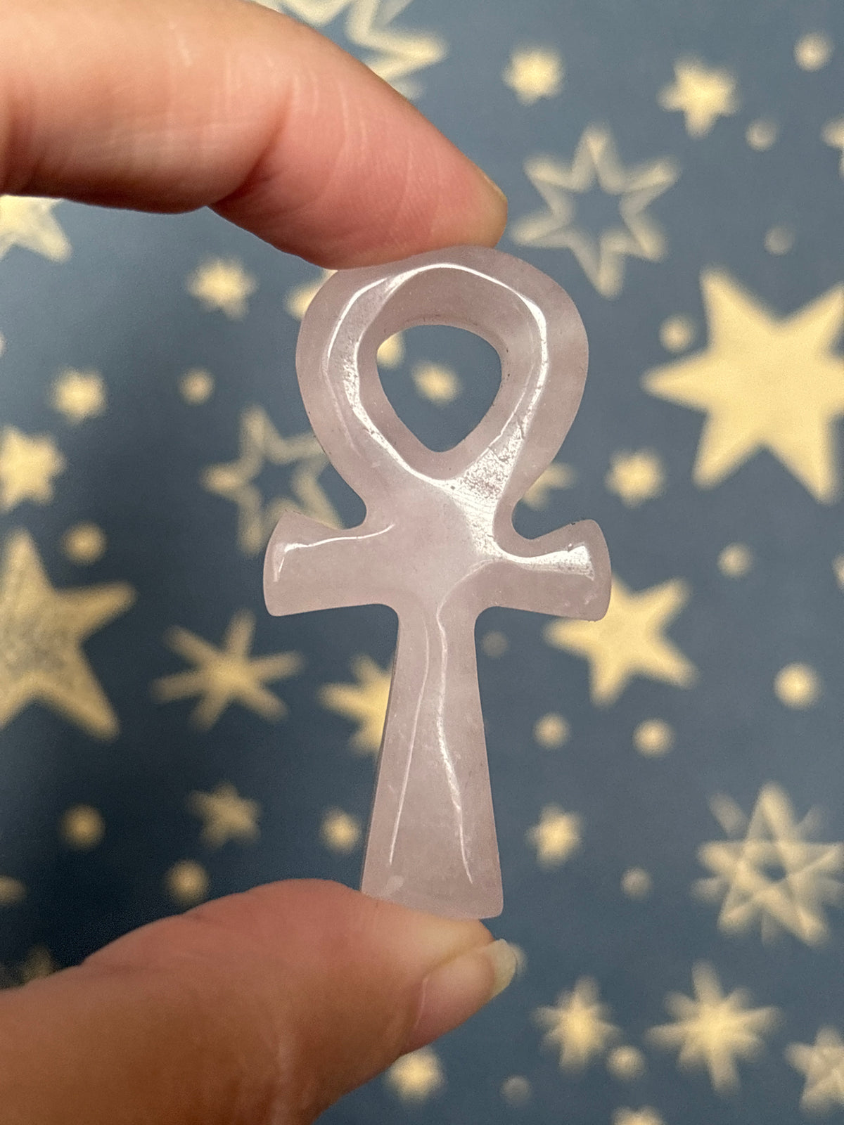 Rose Quartz Ankh