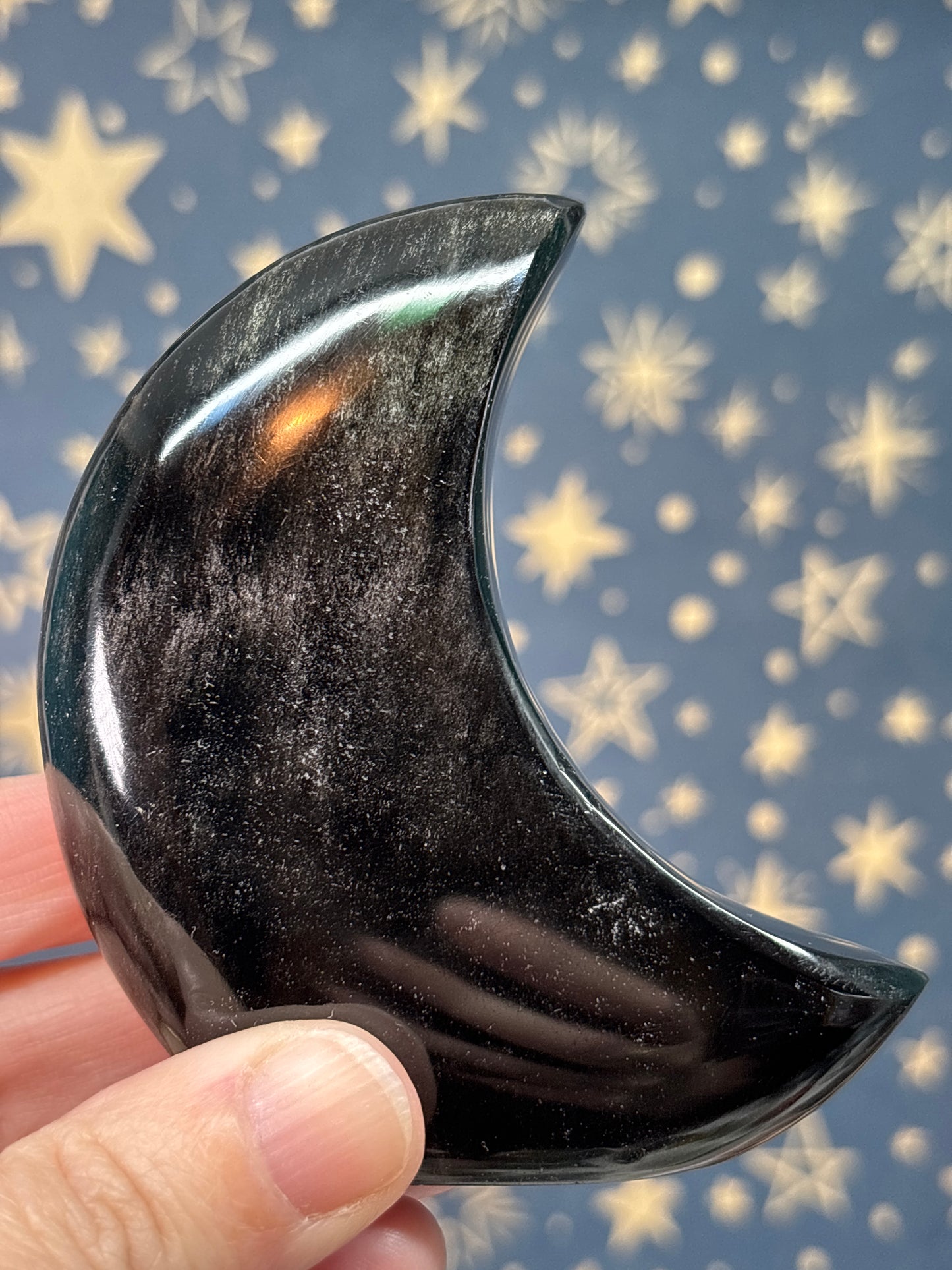 Obsidian Standing Moons - Please read description  (Pick your own)