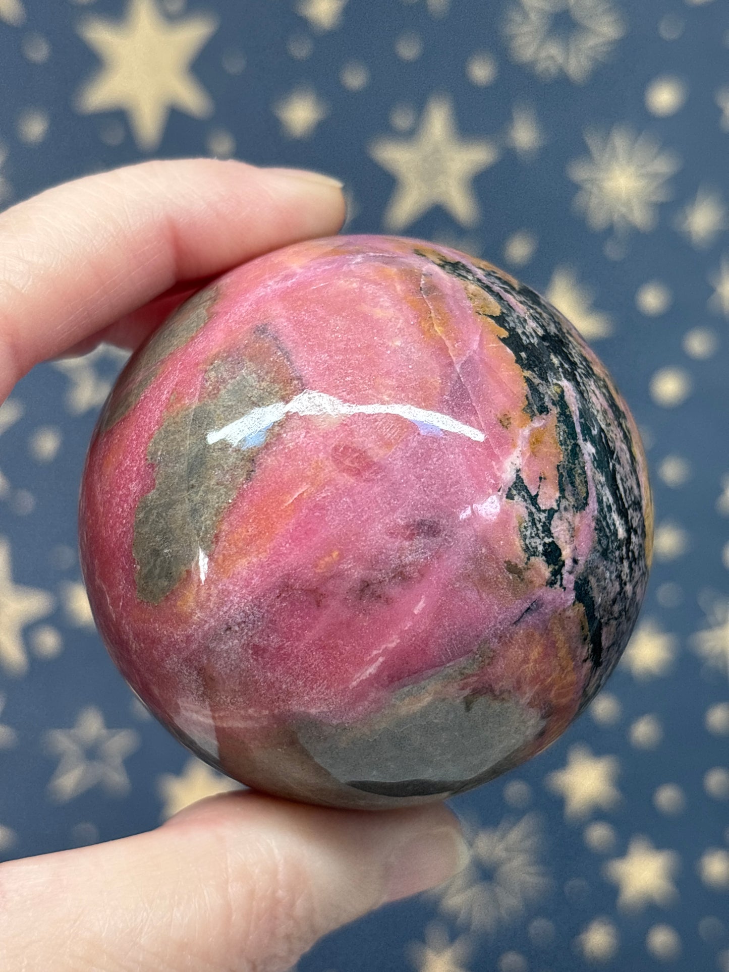 Rhodonite Sphere